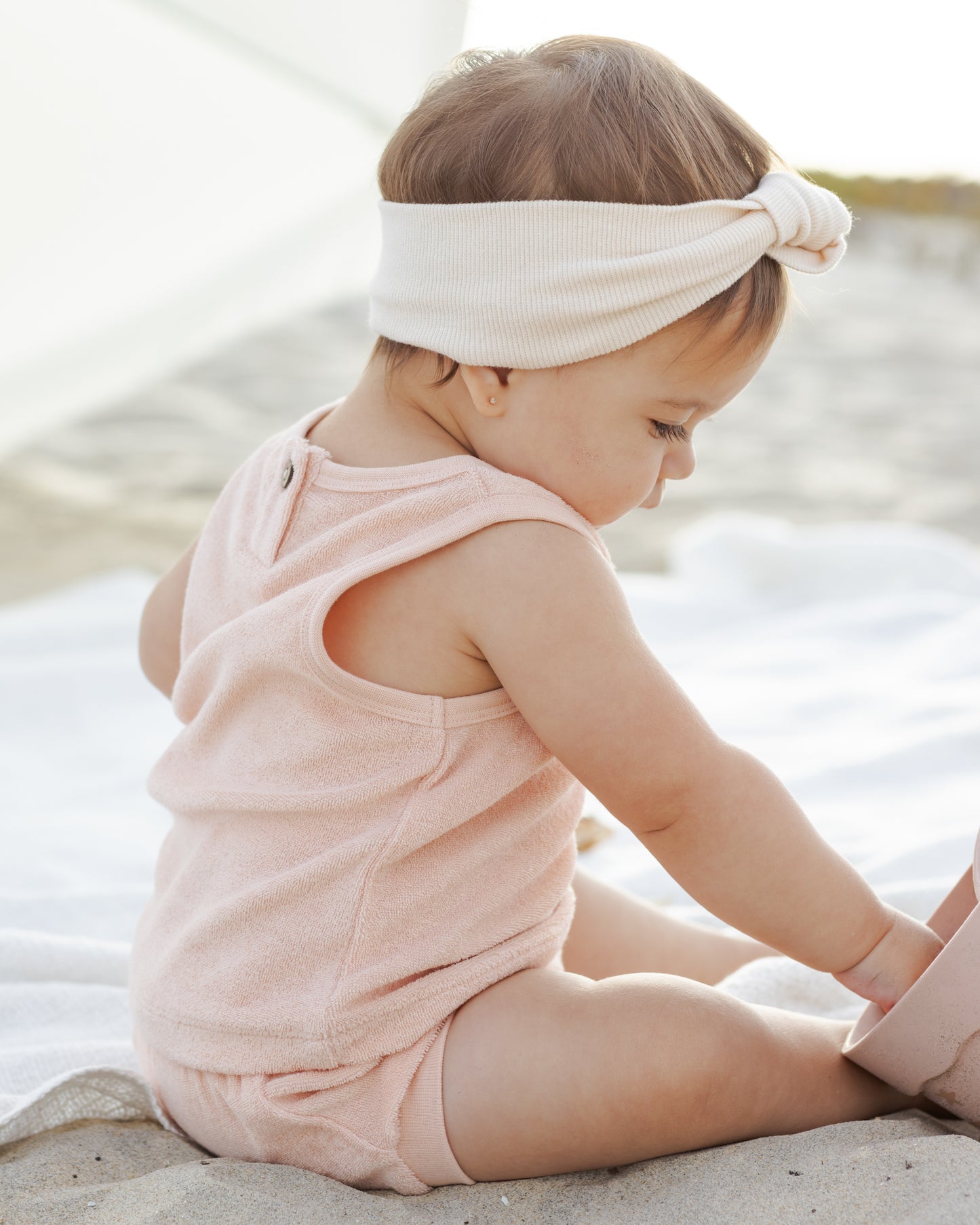 Terry Tank + Short Set Melon - Rylee + Cru | Kids Clothes | Trendy Baby Clothes | Modern Infant Outfits |