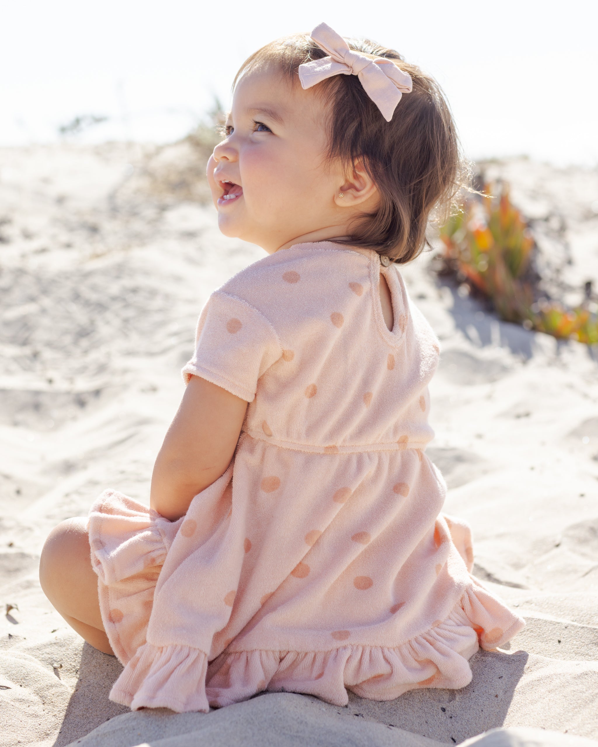 Terry Dress Polka Dot Quincy Mae Terry Dress Polka Dot Quincy Mae