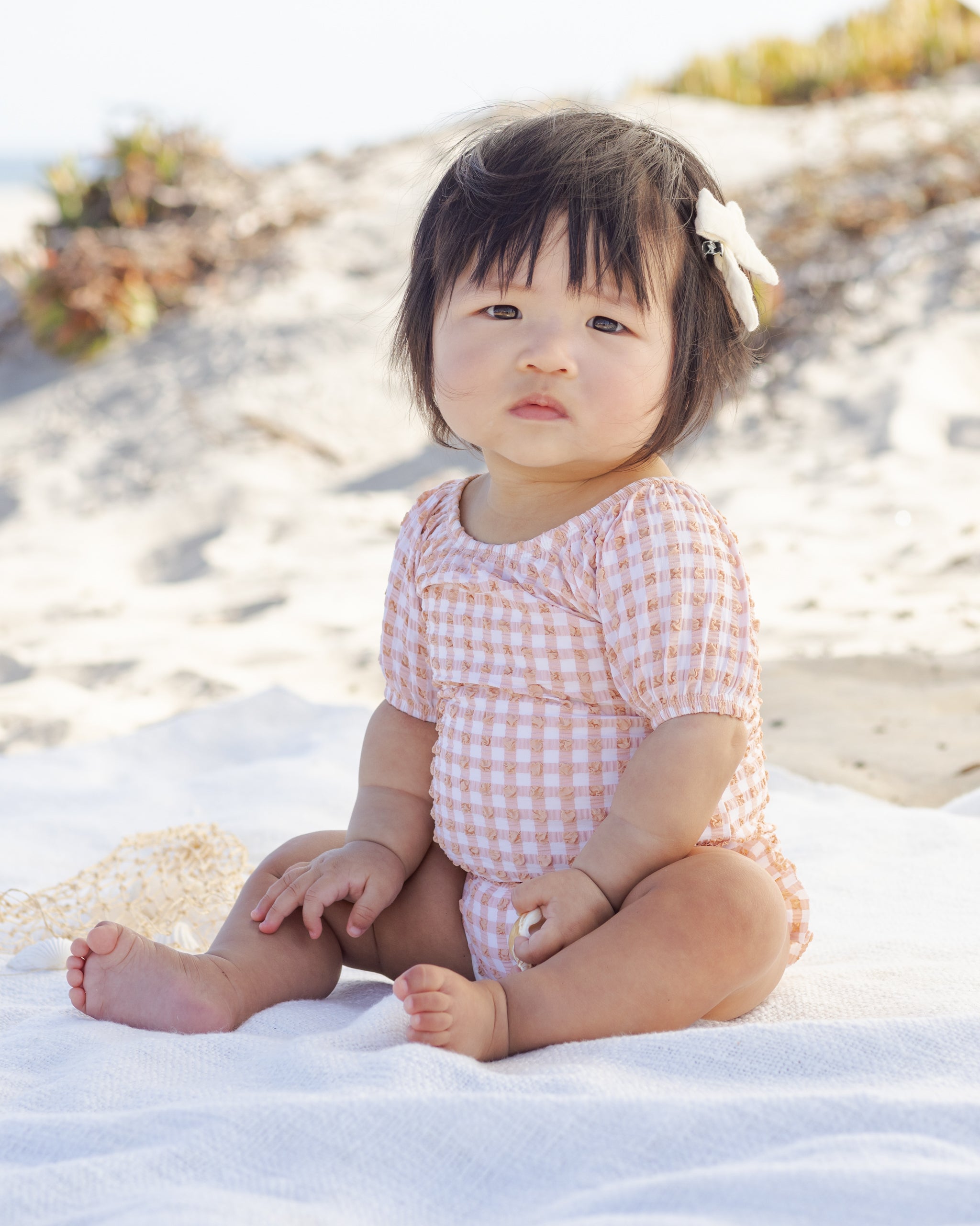 Catalina One-Piece Melon Check – Quincy Mae