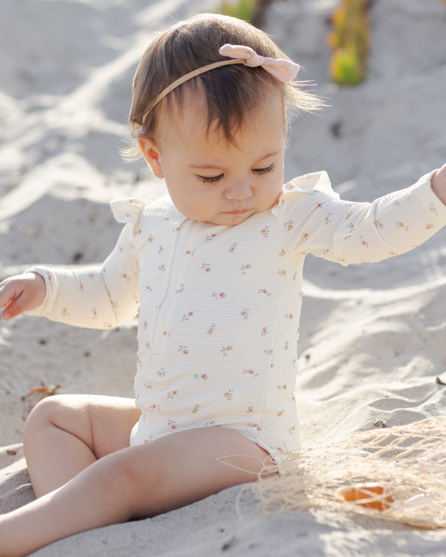 Byron Rashguard One-Piece Petit Fleur - Rylee + Cru | Kids Clothes | Trendy Baby Clothes | Modern Infant Outfits |