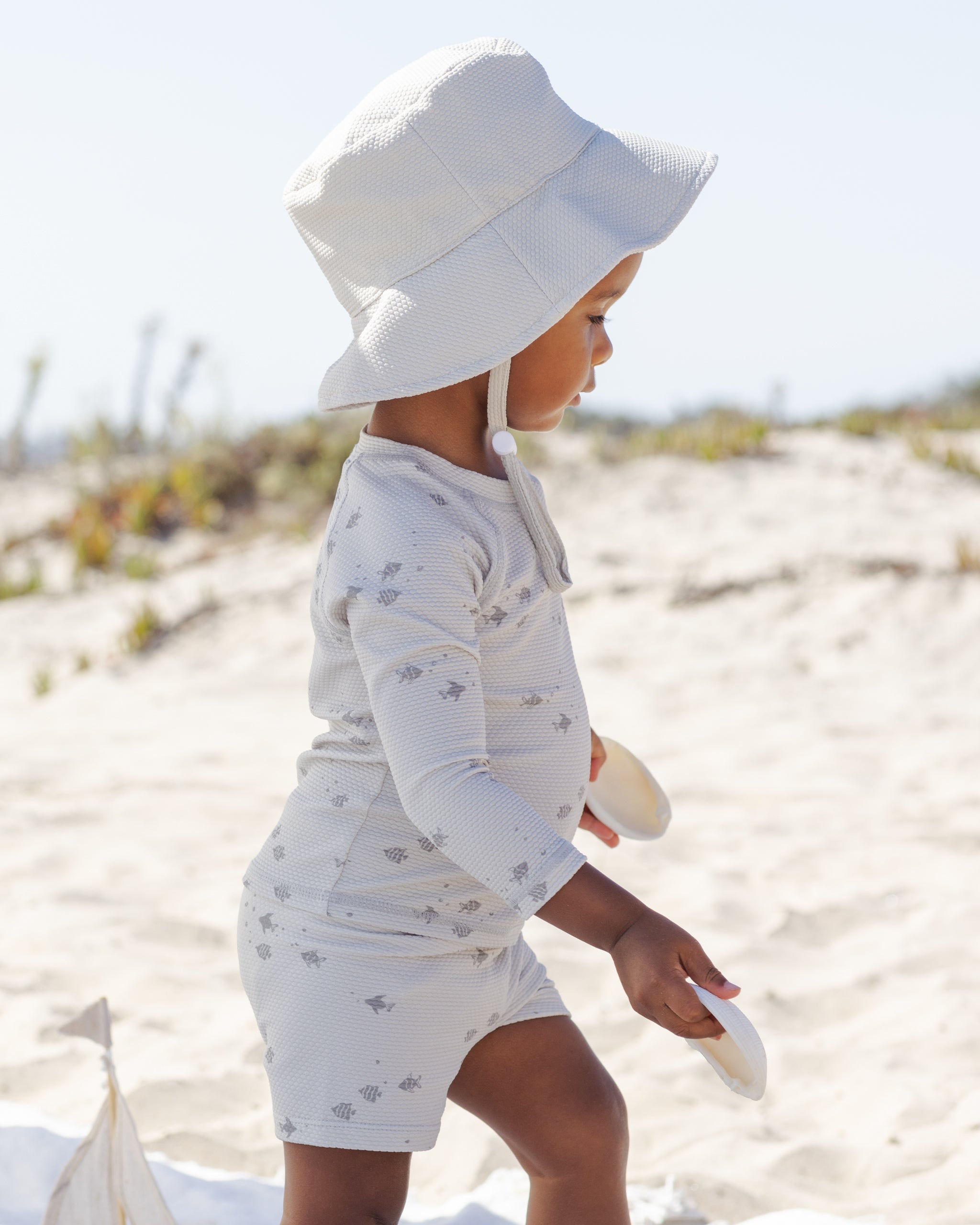 Finn Rashguard + Short Set Fish – Quincy Mae