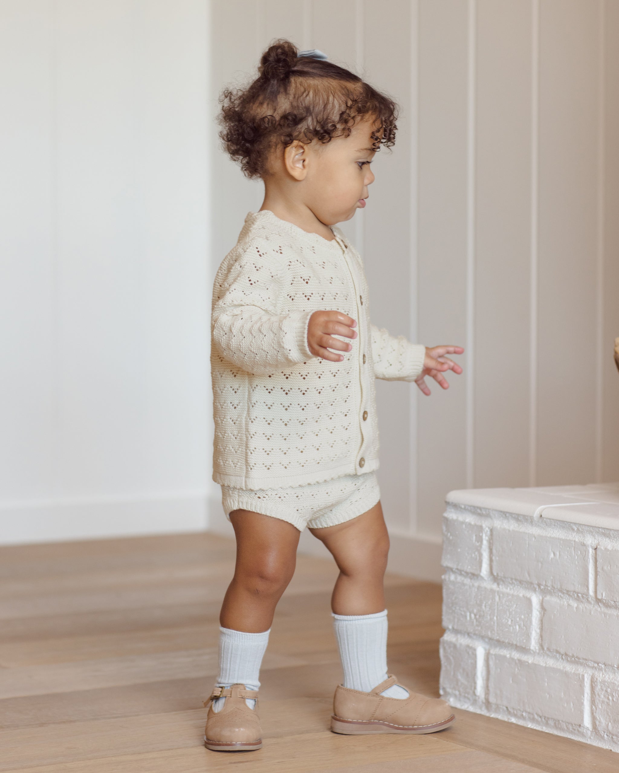 Knit Bloomer Natural - Rylee + Cru | Kids Clothes | Trendy Baby Clothes | Modern Infant Outfits |