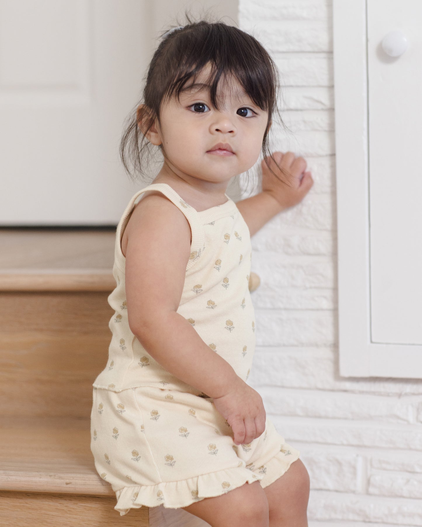 Evie Tank + Shortie Set Buttercup - Rylee + Cru | Kids Clothes | Trendy Baby Clothes | Modern Infant Outfits |