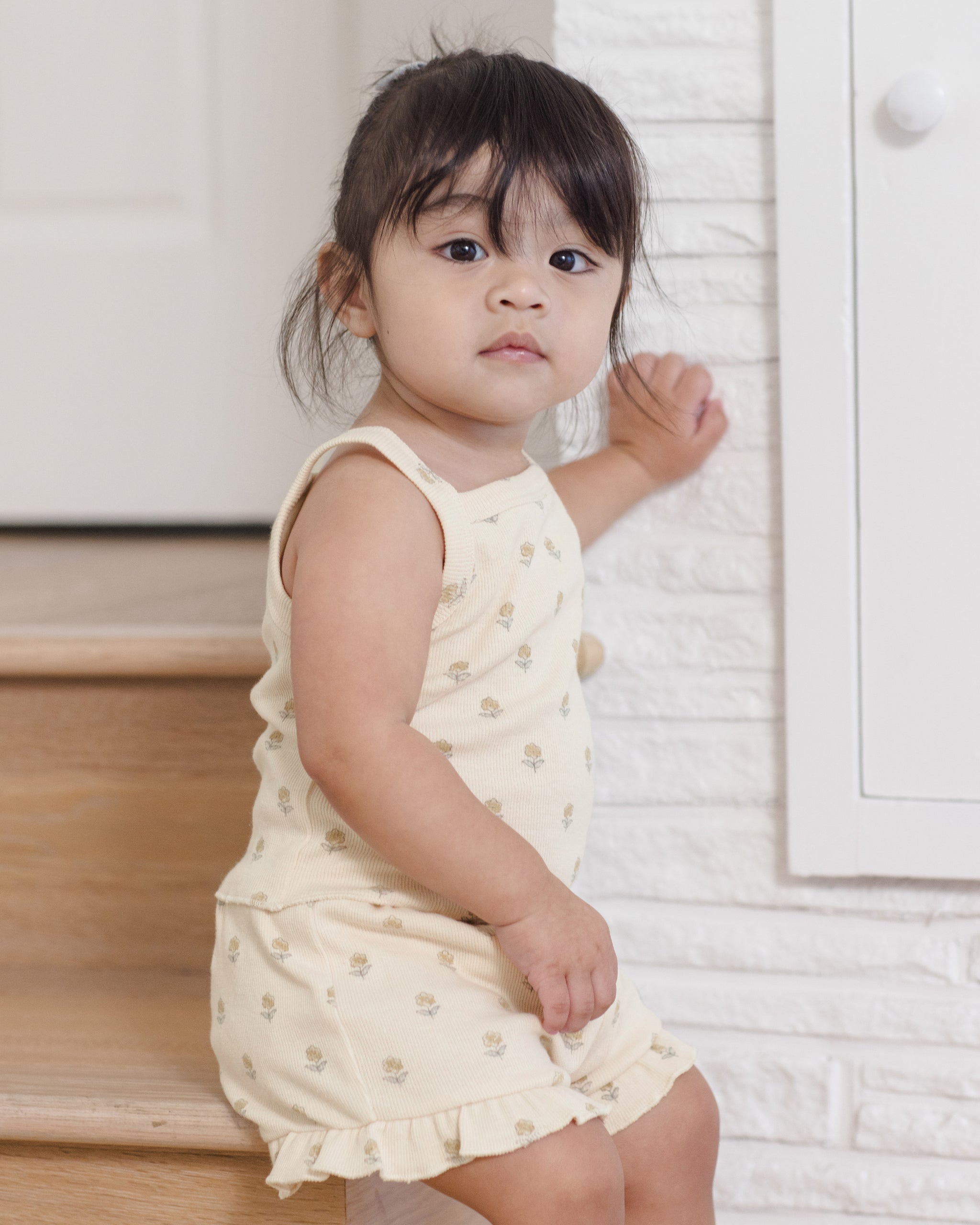 Evie Tank + Shortie Set Buttercup - Rylee + Cru | Kids Clothes | Trendy Baby Clothes | Modern Infant Outfits |