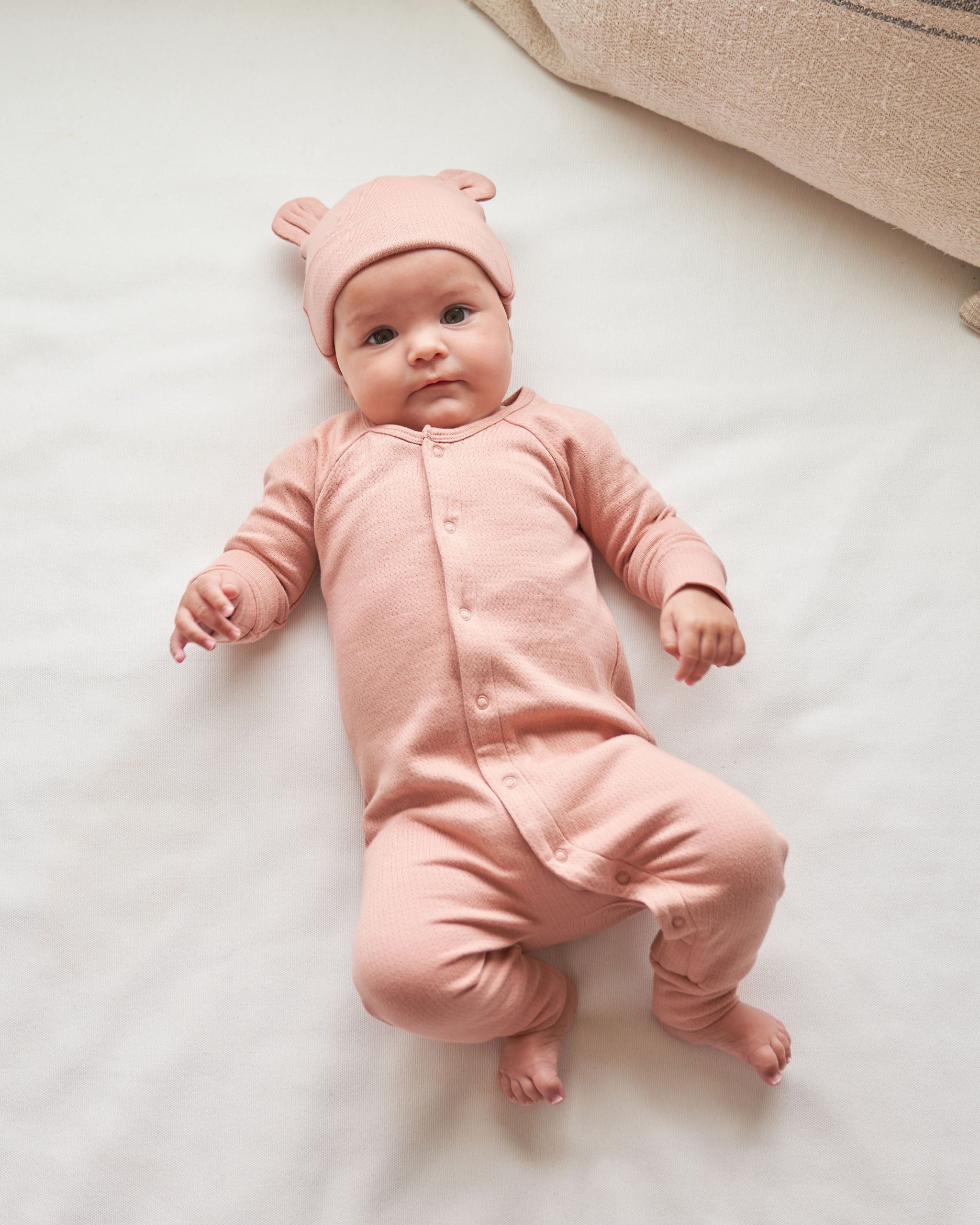 Pointelle Long John || Rose - Rylee + Cru | Kids Clothes | Trendy Baby Clothes | Modern Infant Outfits |