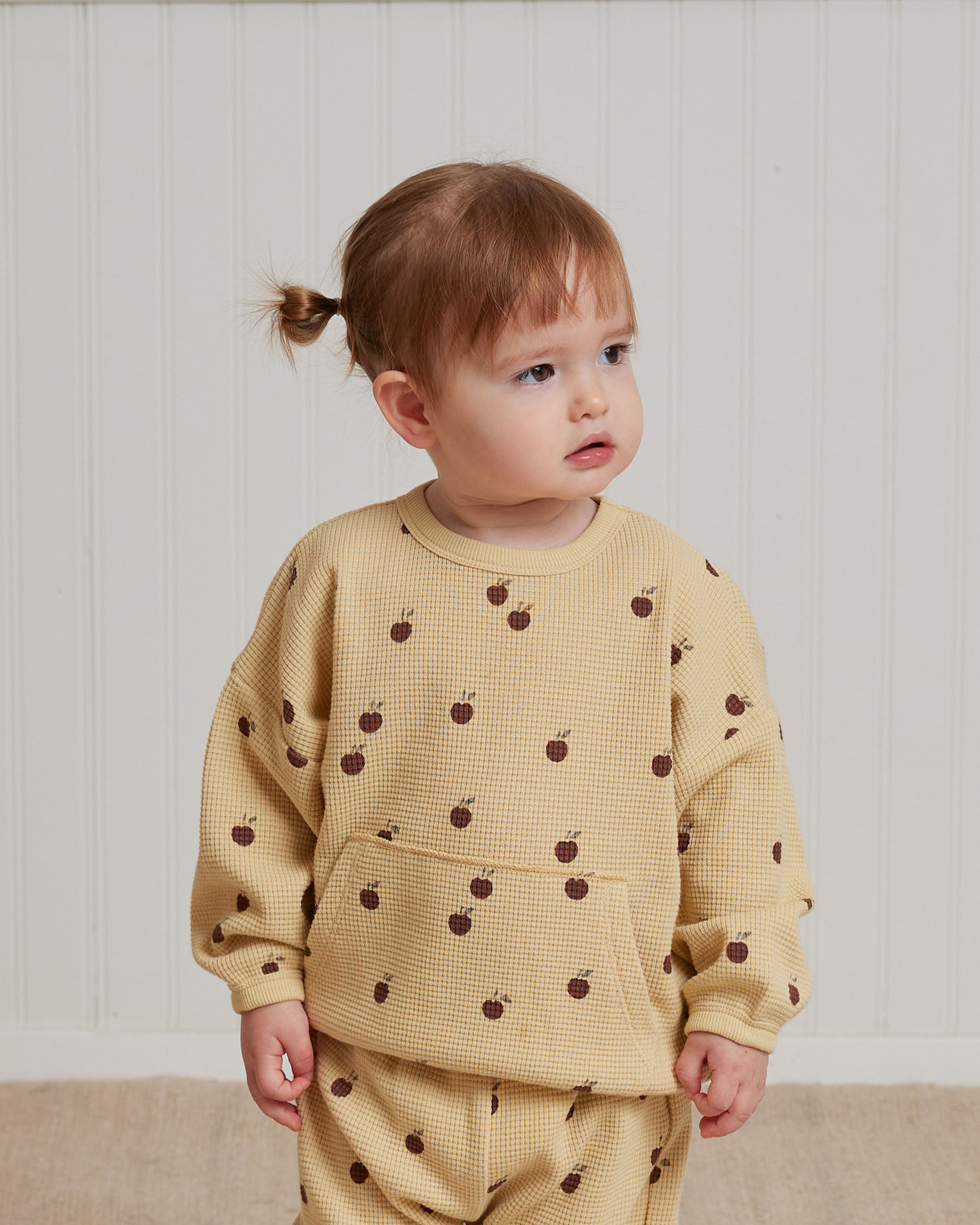 Waffle Sweater + Pant Set || Apples - Rylee + Cru | Kids Clothes | Trendy Baby Clothes | Modern Infant Outfits |