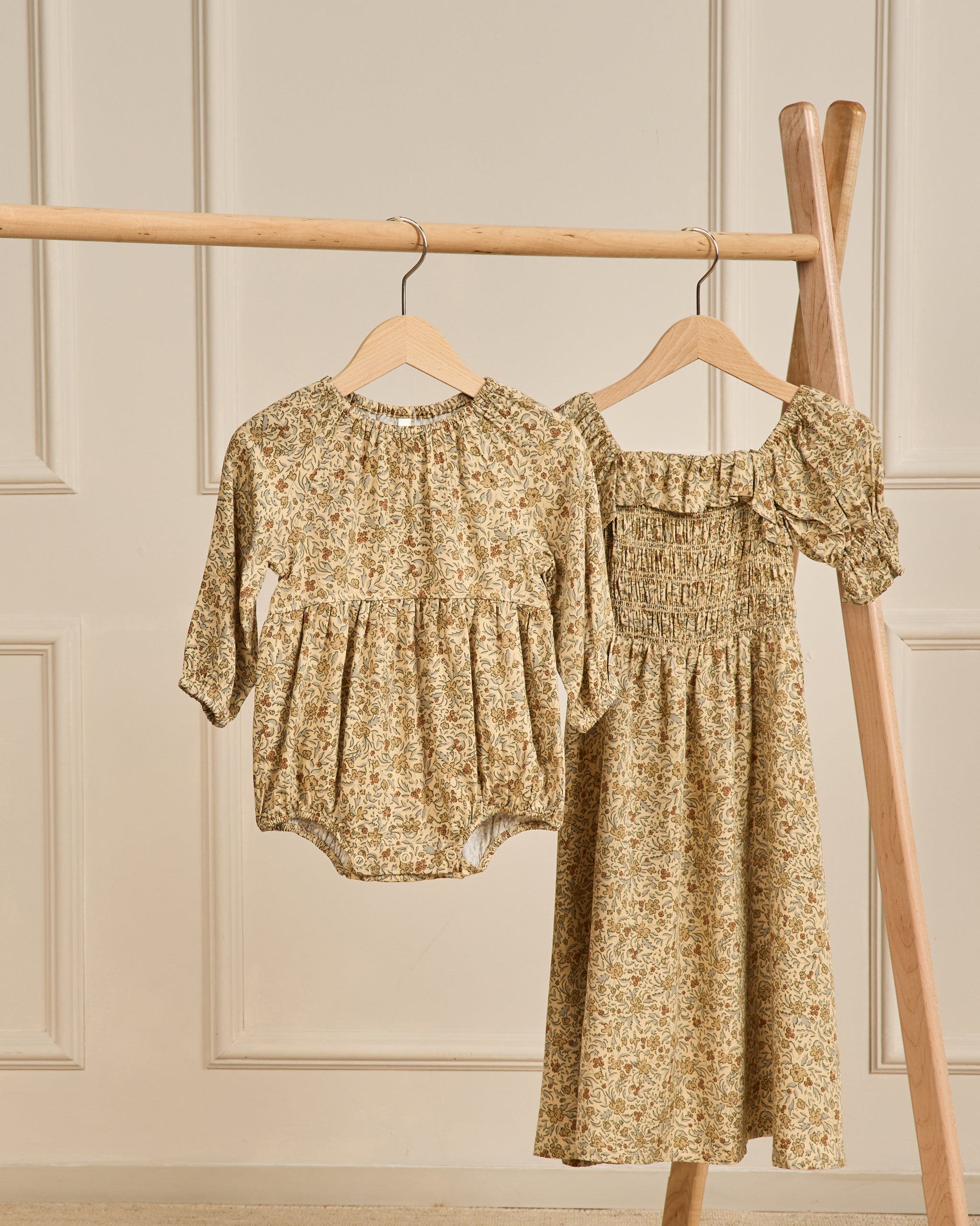 Long Sleeve Bubble Romper || Golden Garden – Rylee + Cru