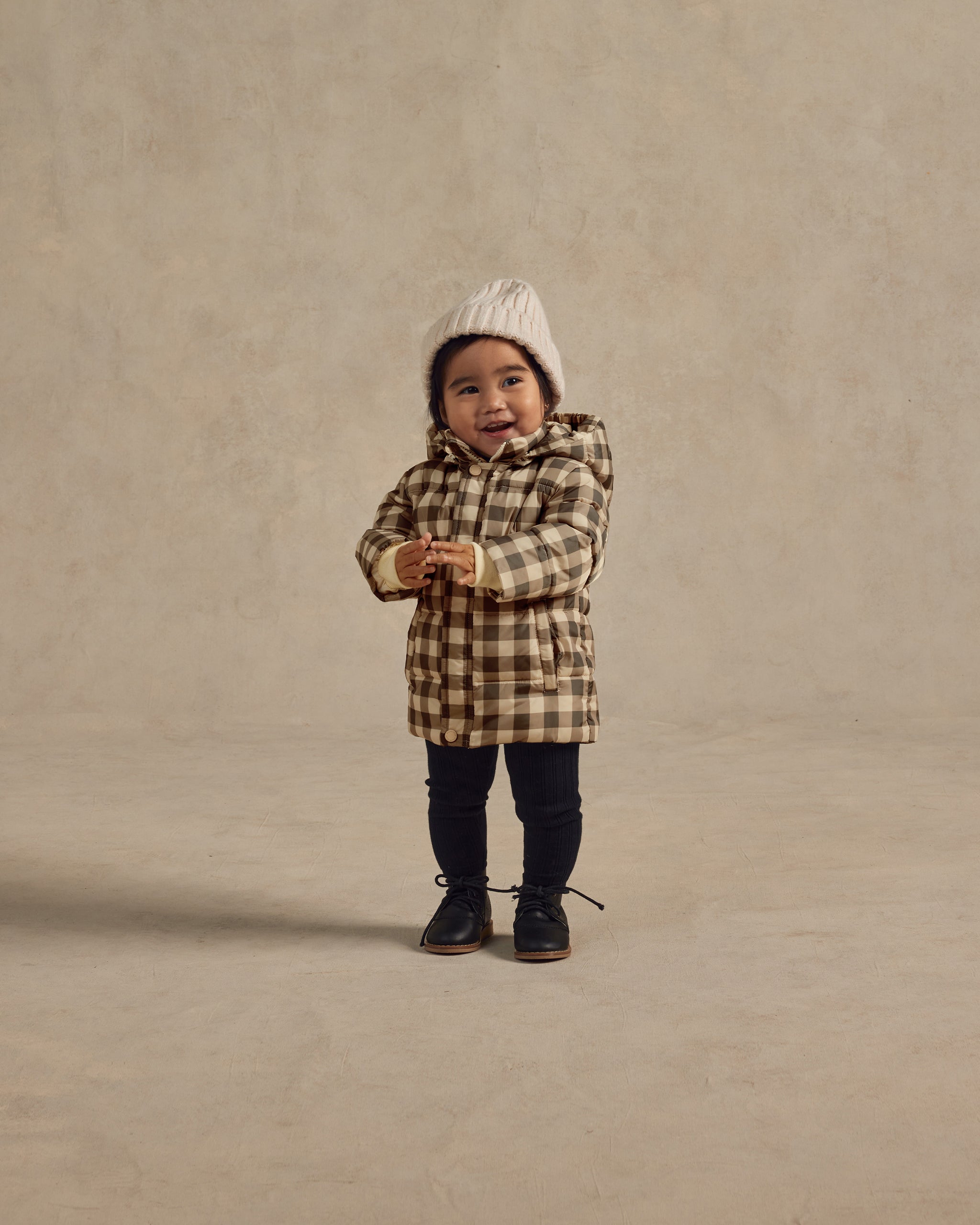 Ski Jacket || Charcoal Check - Rylee + Cru | Kids Clothes | Trendy Baby Clothes | Modern Infant Outfits |
