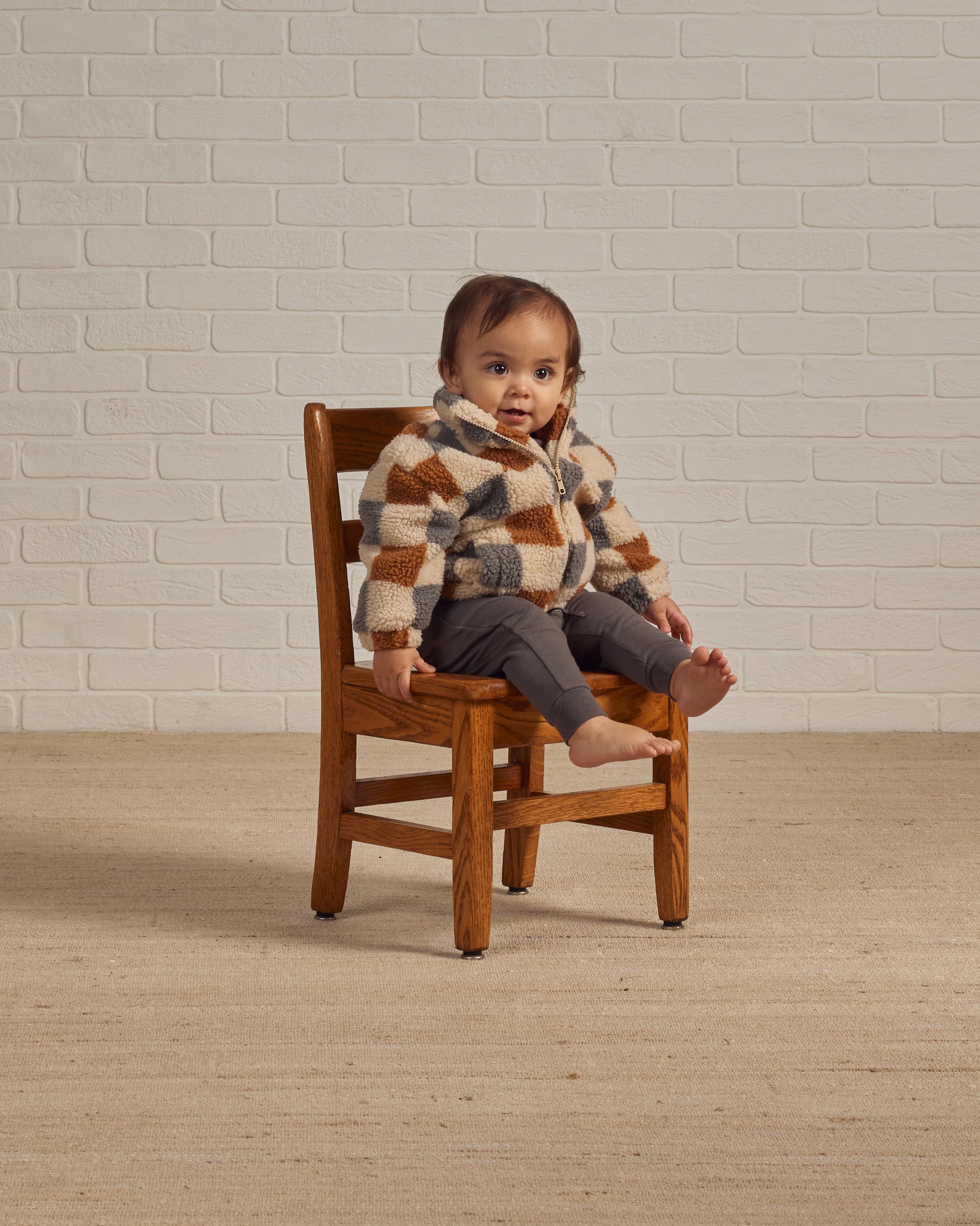 Coco Jacket || Shearling Check - Rylee + Cru | Kids Clothes | Trendy Baby Clothes | Modern Infant Outfits |