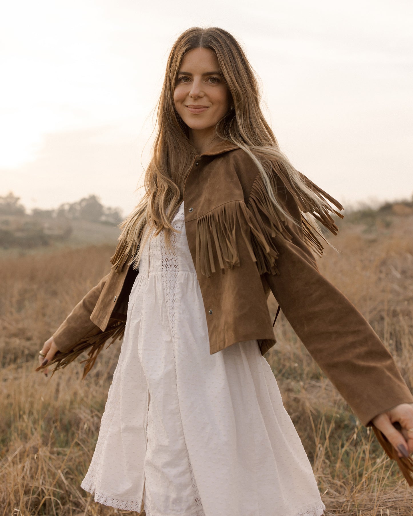 Fringe Jacket | Saddle