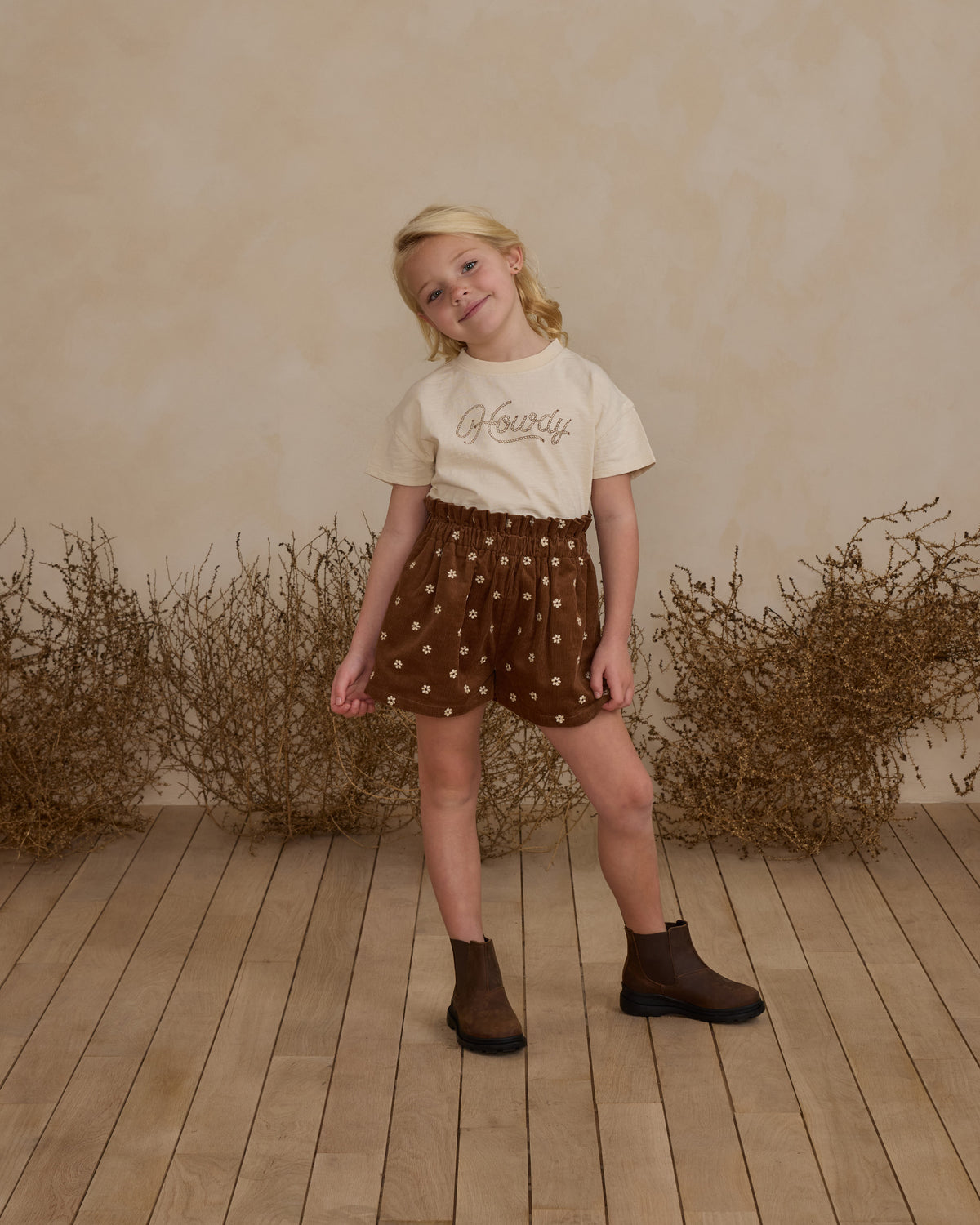 Rylee + Cru Teen Scallop Tee - Navy main image 1