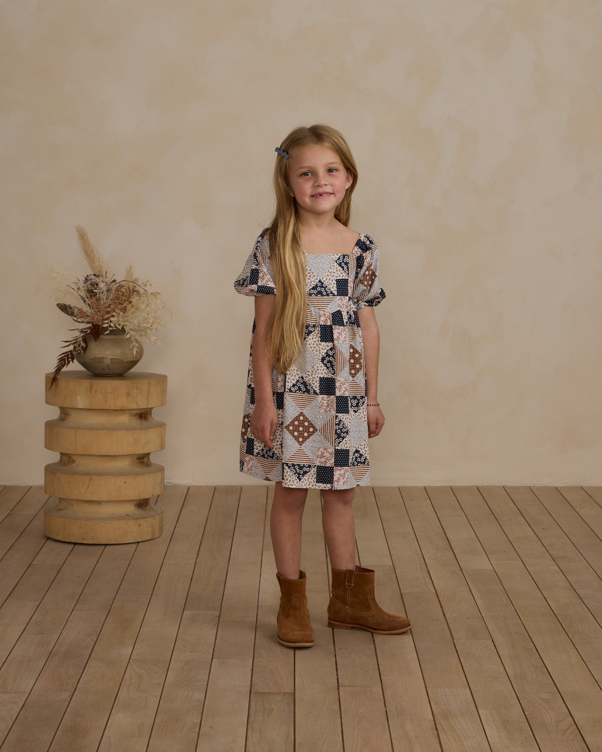 Rylee sale + cru patchwork dress