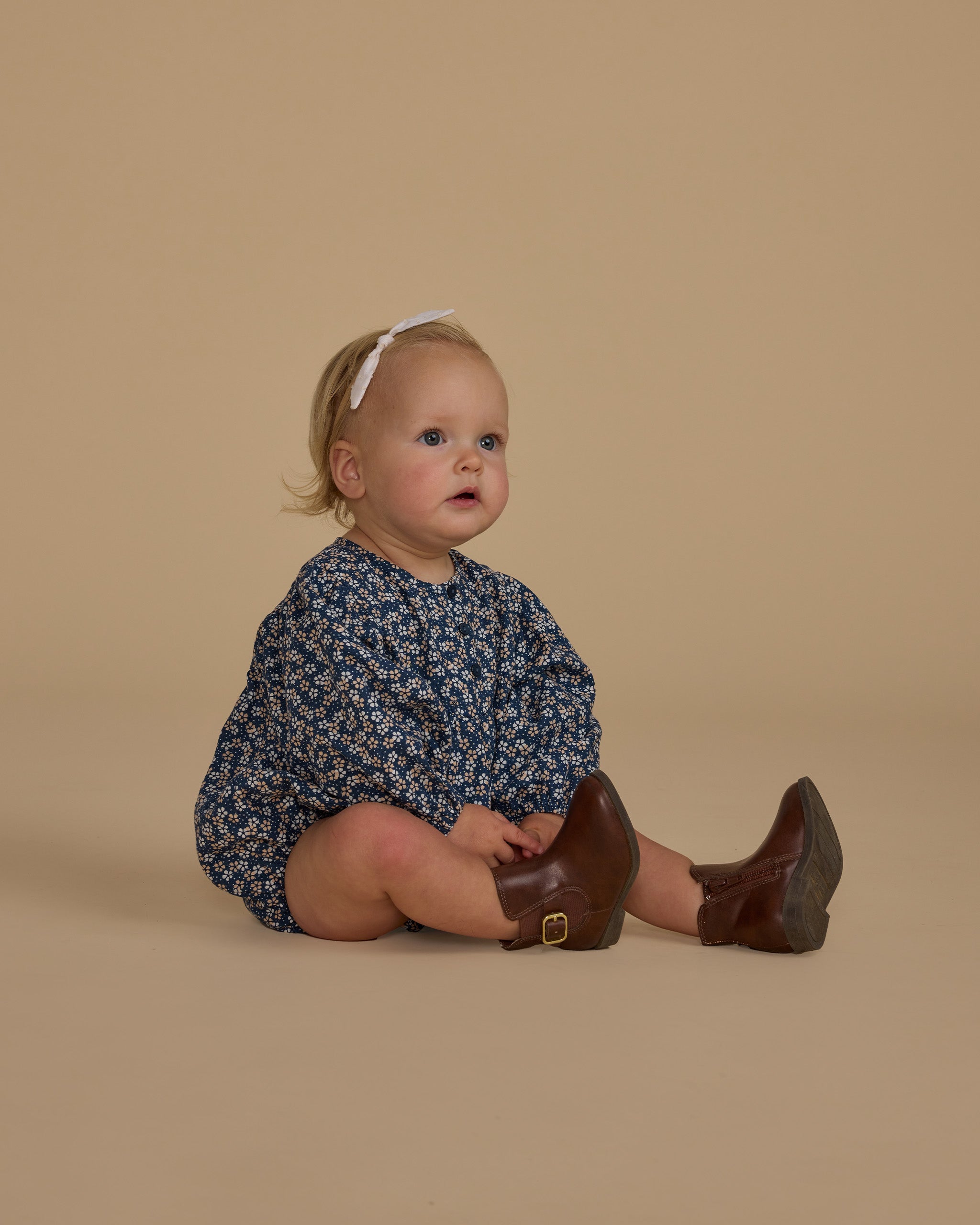 Gwen Romper || Blue Floral