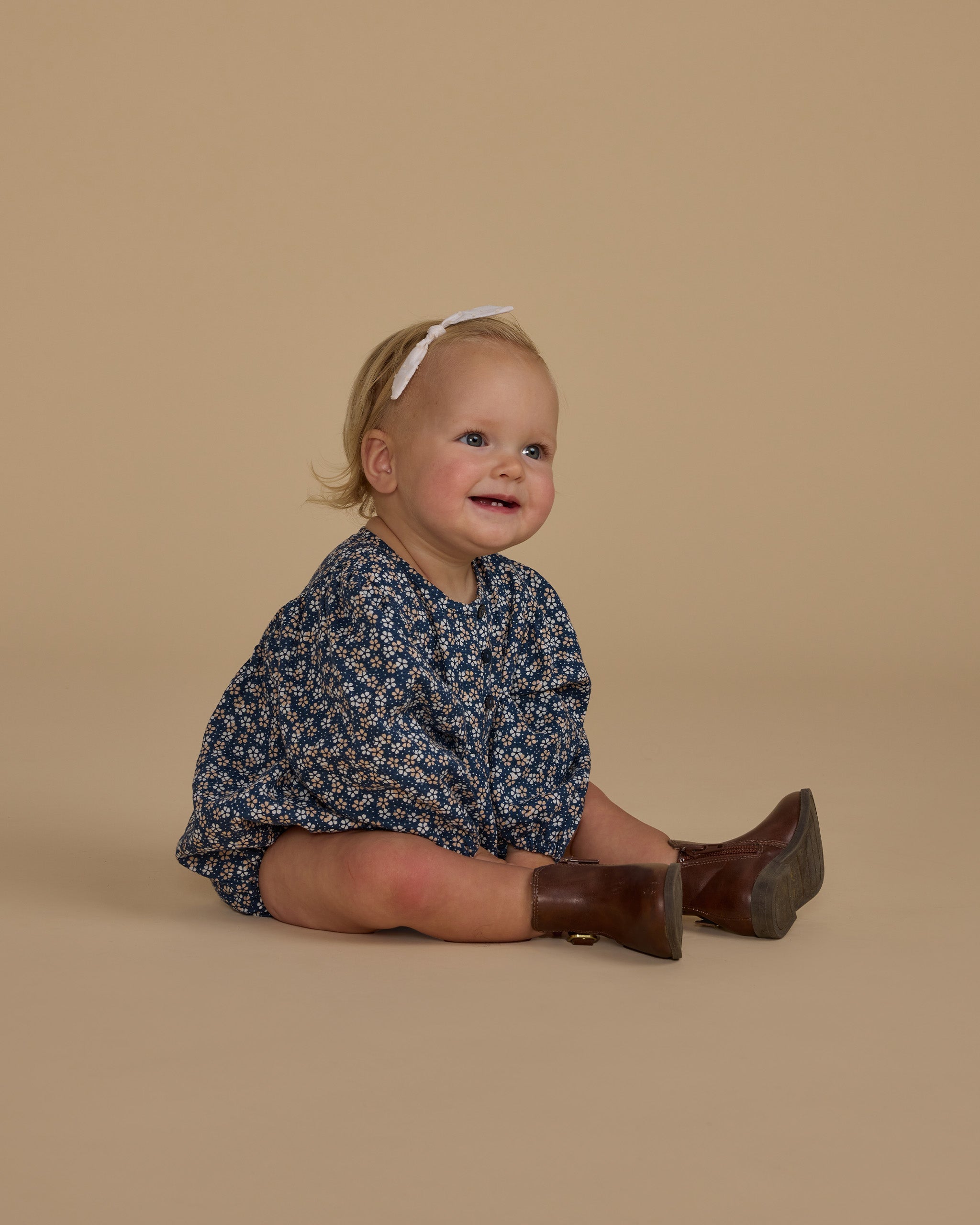 Gwen Romper || Blue Floral