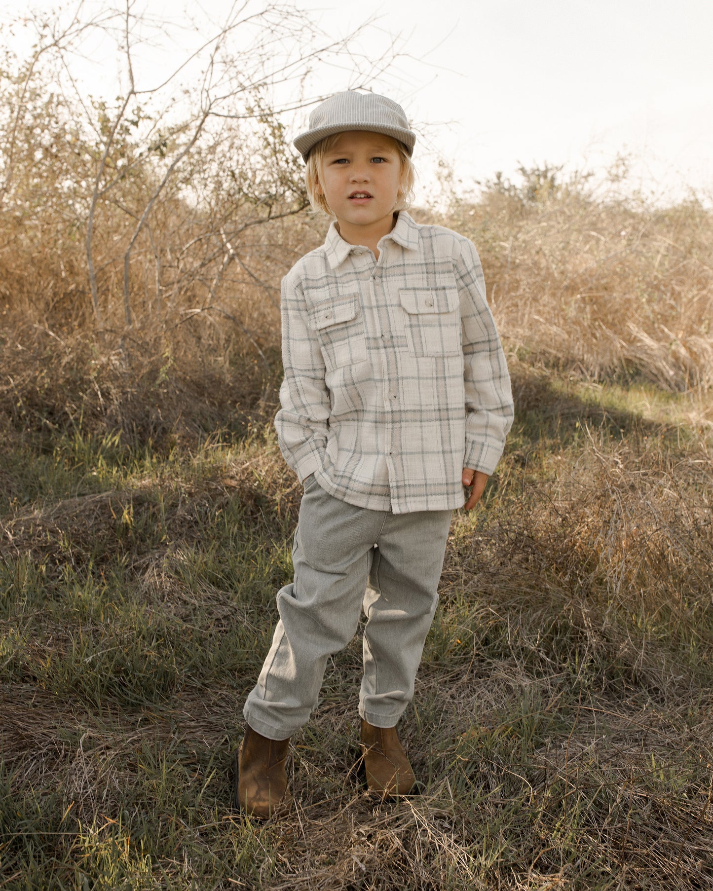 Collared Long Sleeve Shirt || Rustic Plaid