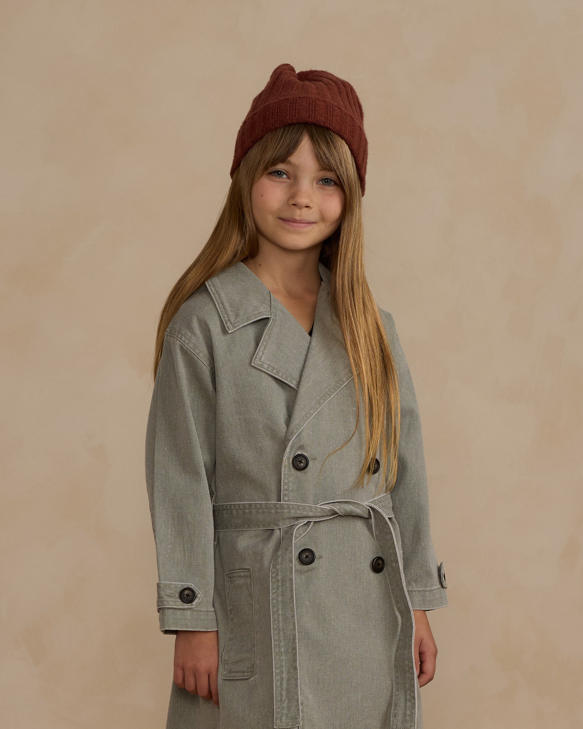 Trench Coat || Washed Laurel - 2-3Y