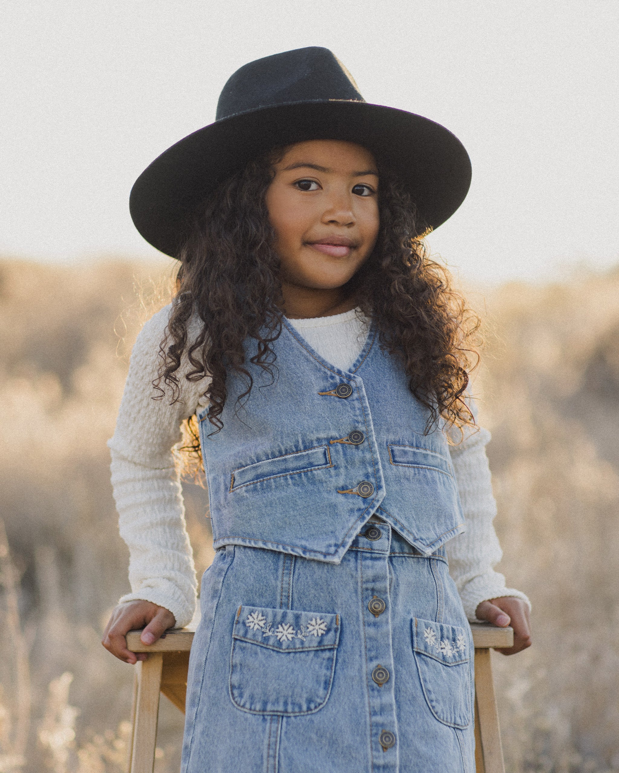 NWT Rylee Cru wide leg overall dusty blue factory cotton 8-9y boy girl