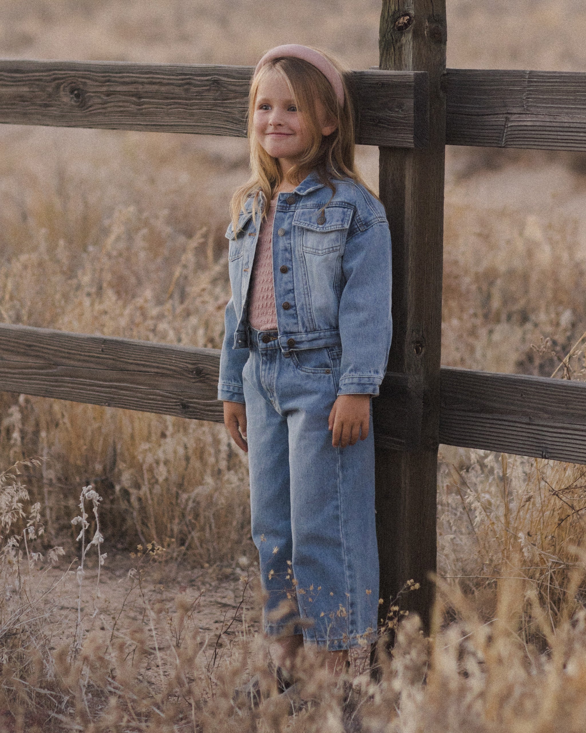 Straight Leg Pant || Light Washed Denim