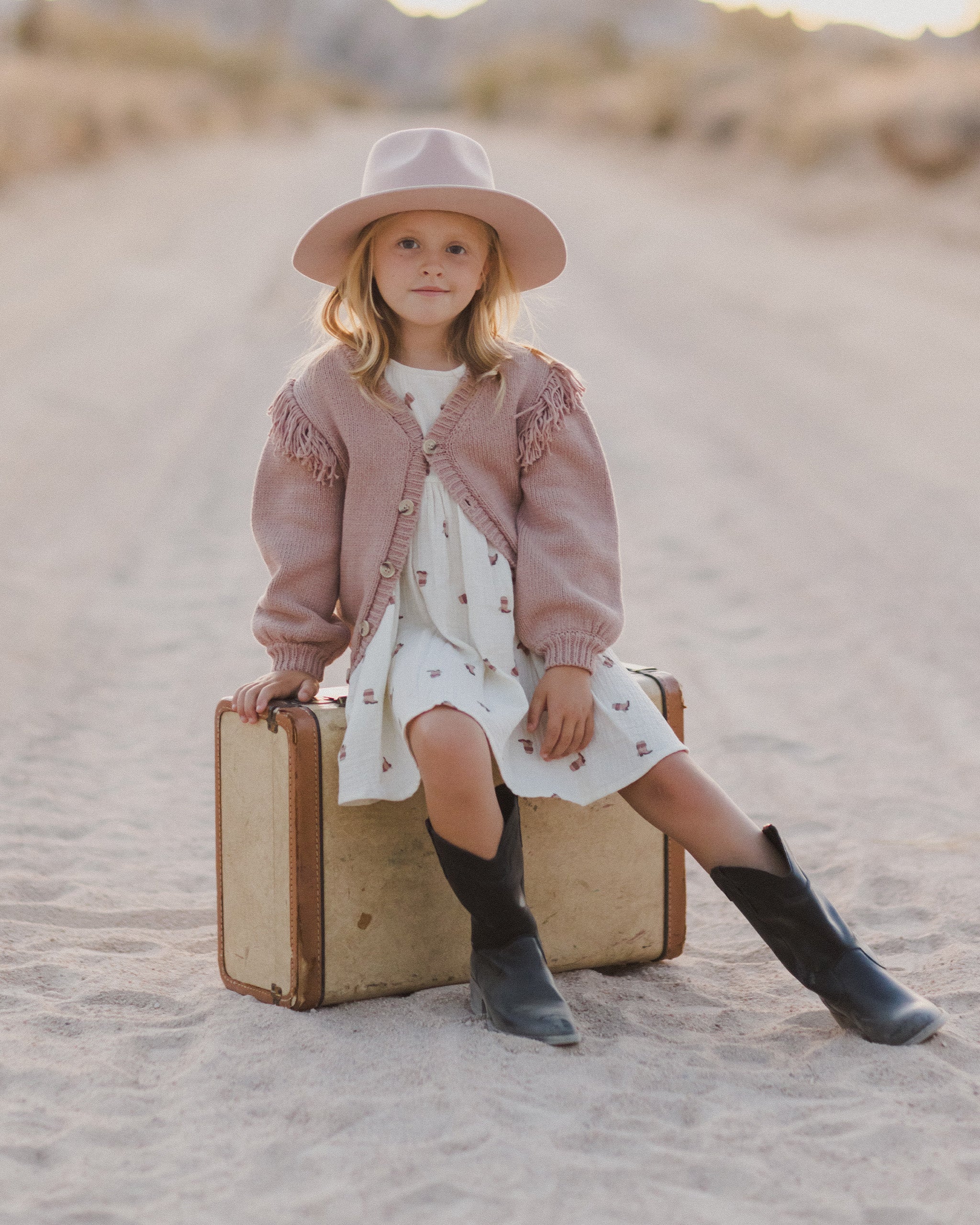 Retailer Rylee and cru fringe cardigan sweater