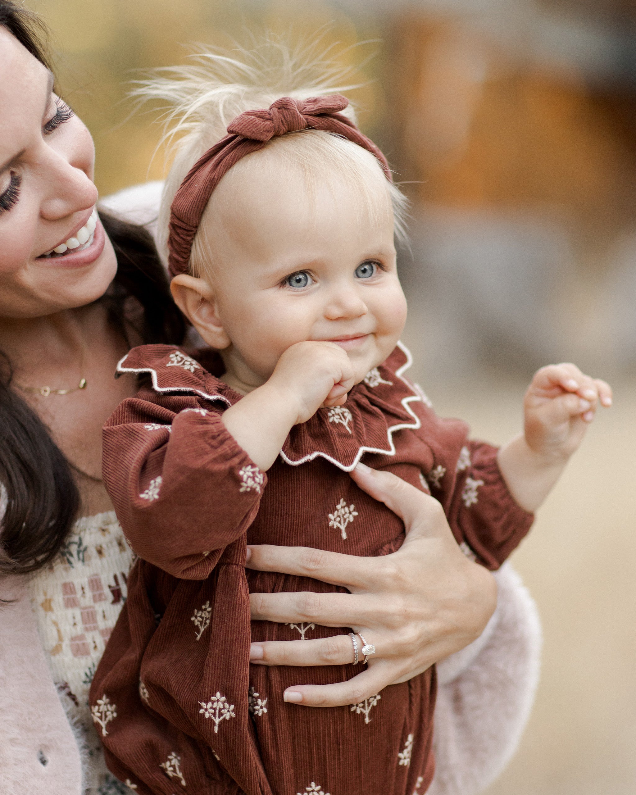 Baby Bow Headband || Brick