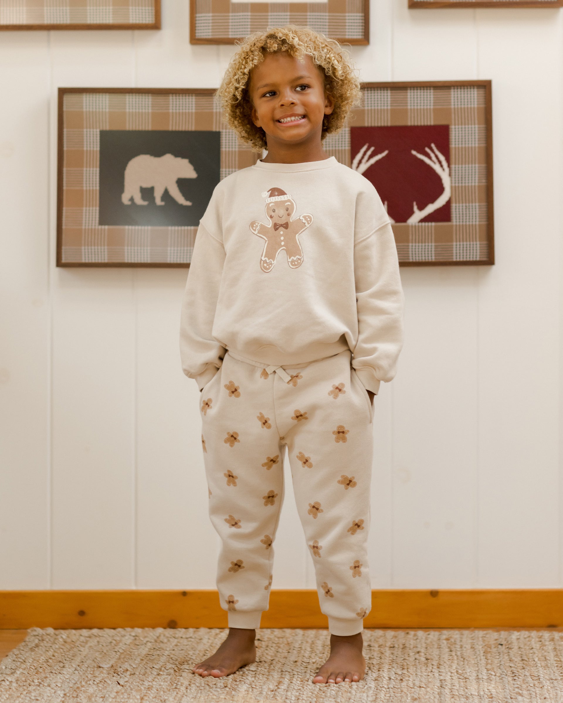 Rylee + Cru Track Pant Natural - Teen