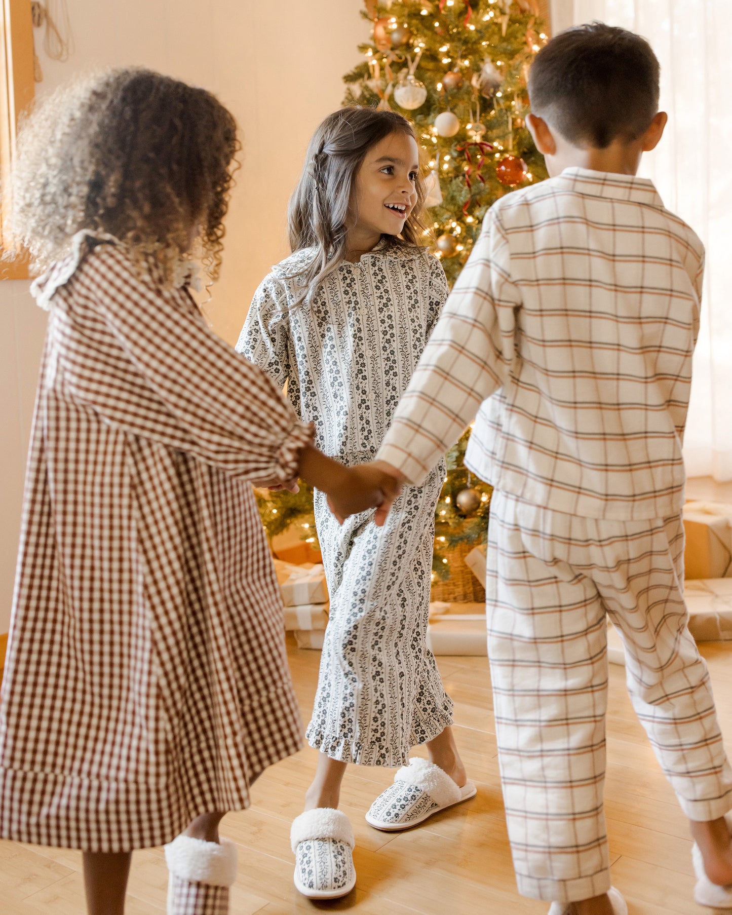 Girl's Nightgown || Brick Gingham