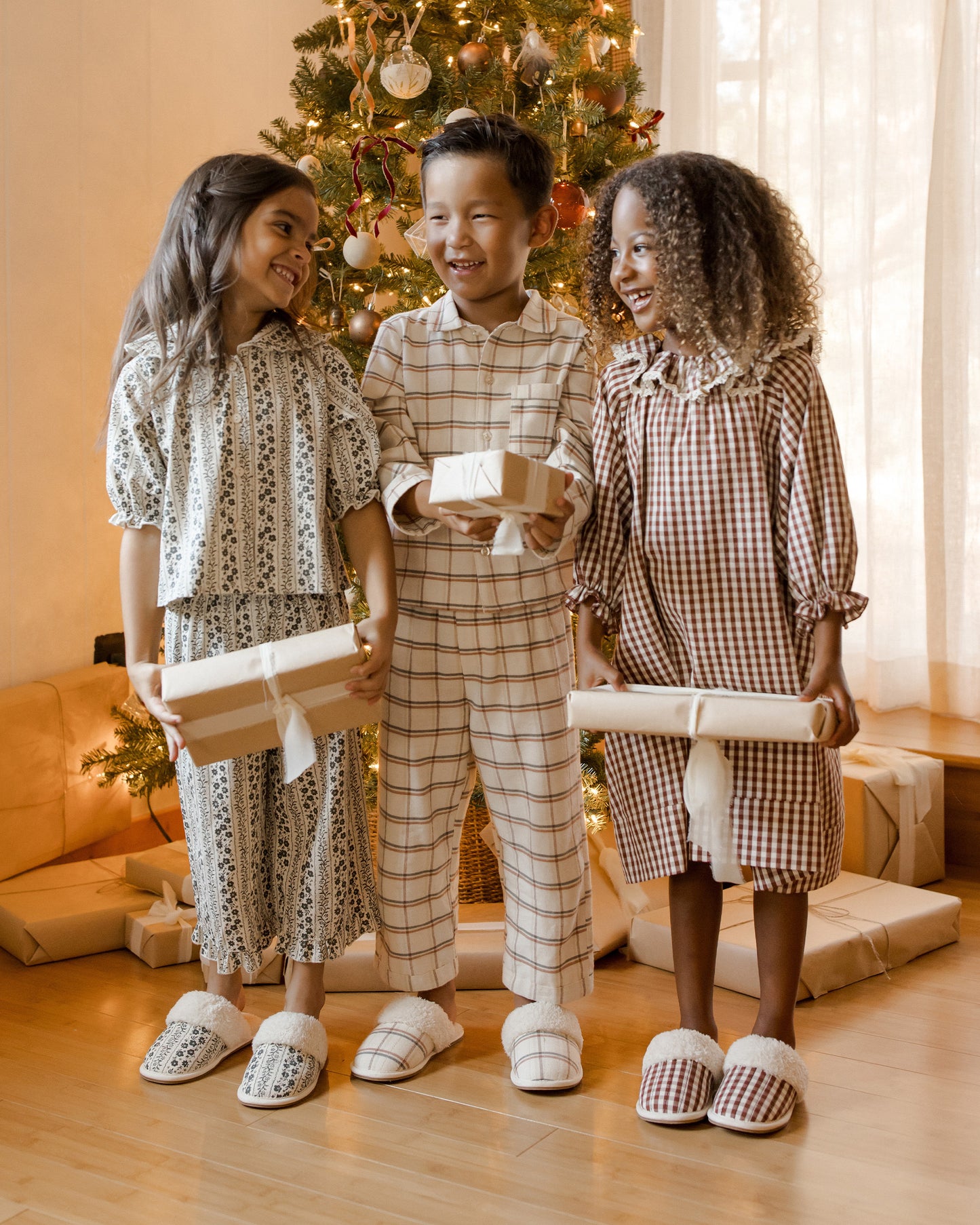 Long Sleeve Pajamas || Holiday Plaid