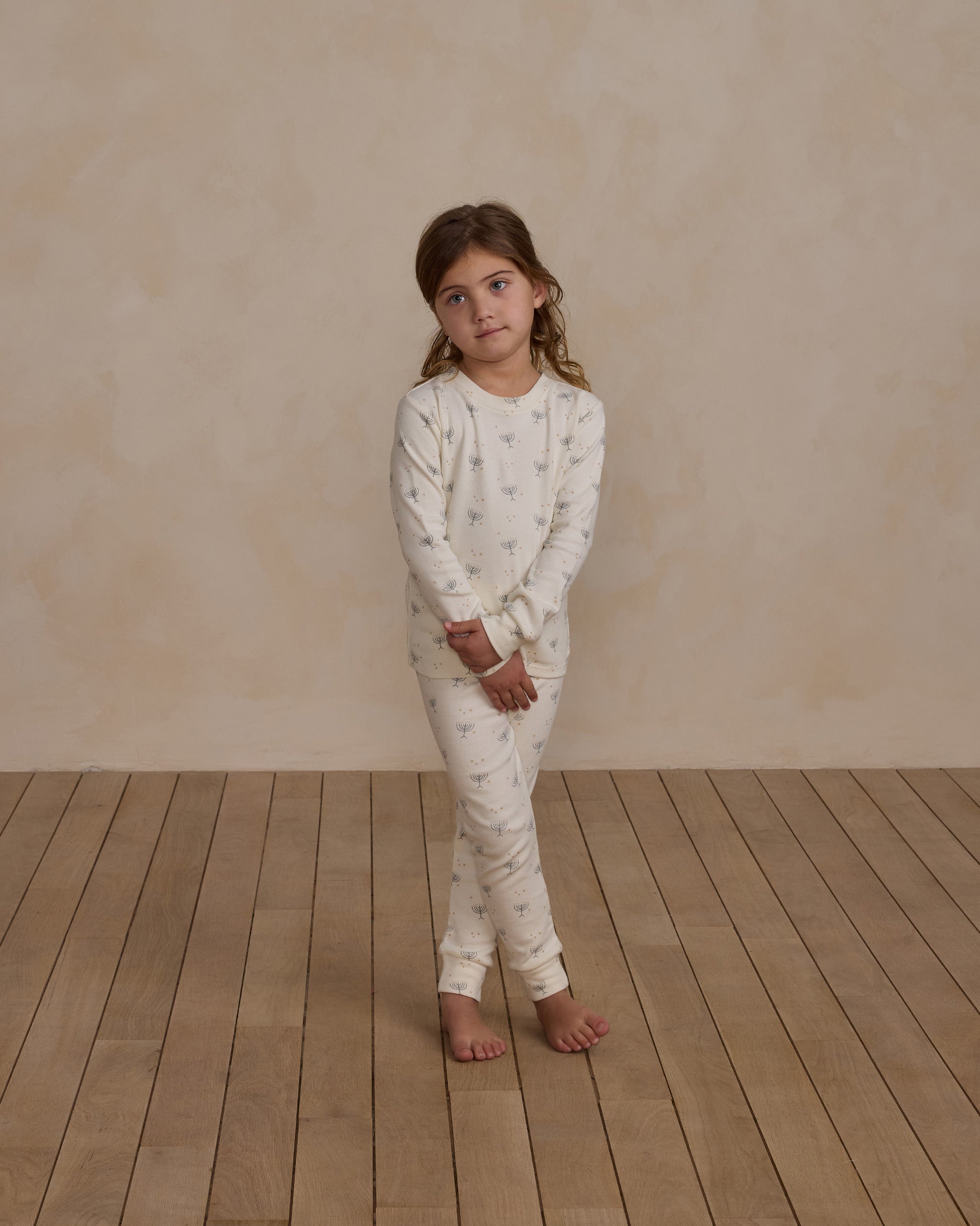 Organic Long Sleeve Pajama Set || Hanukkah