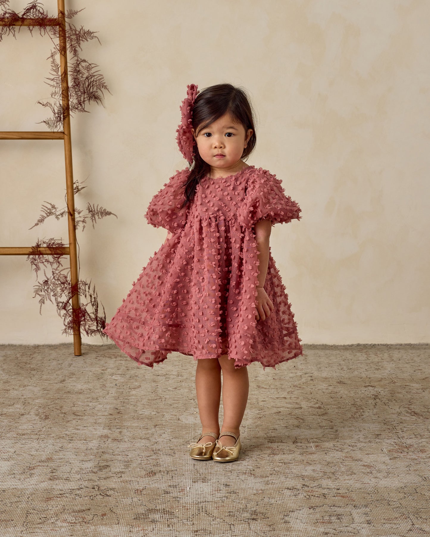 Luna Dress | Raspberry - Rylee + Cru | Kids Clothes | Trendy Baby Clothes | Modern Infant Outfits |