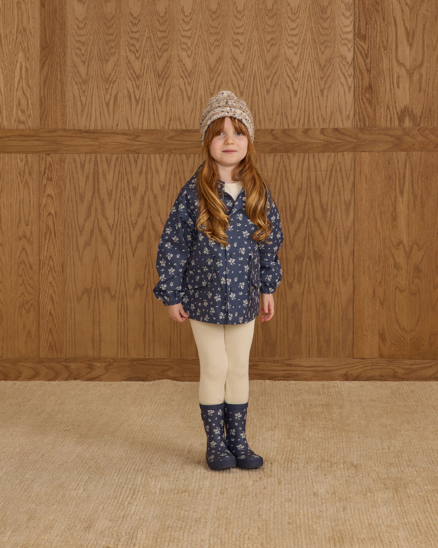 Rainboot || Blue Floral - Rylee + Cru | Kids Clothes | Trendy Baby Clothes | Modern Infant Outfits |