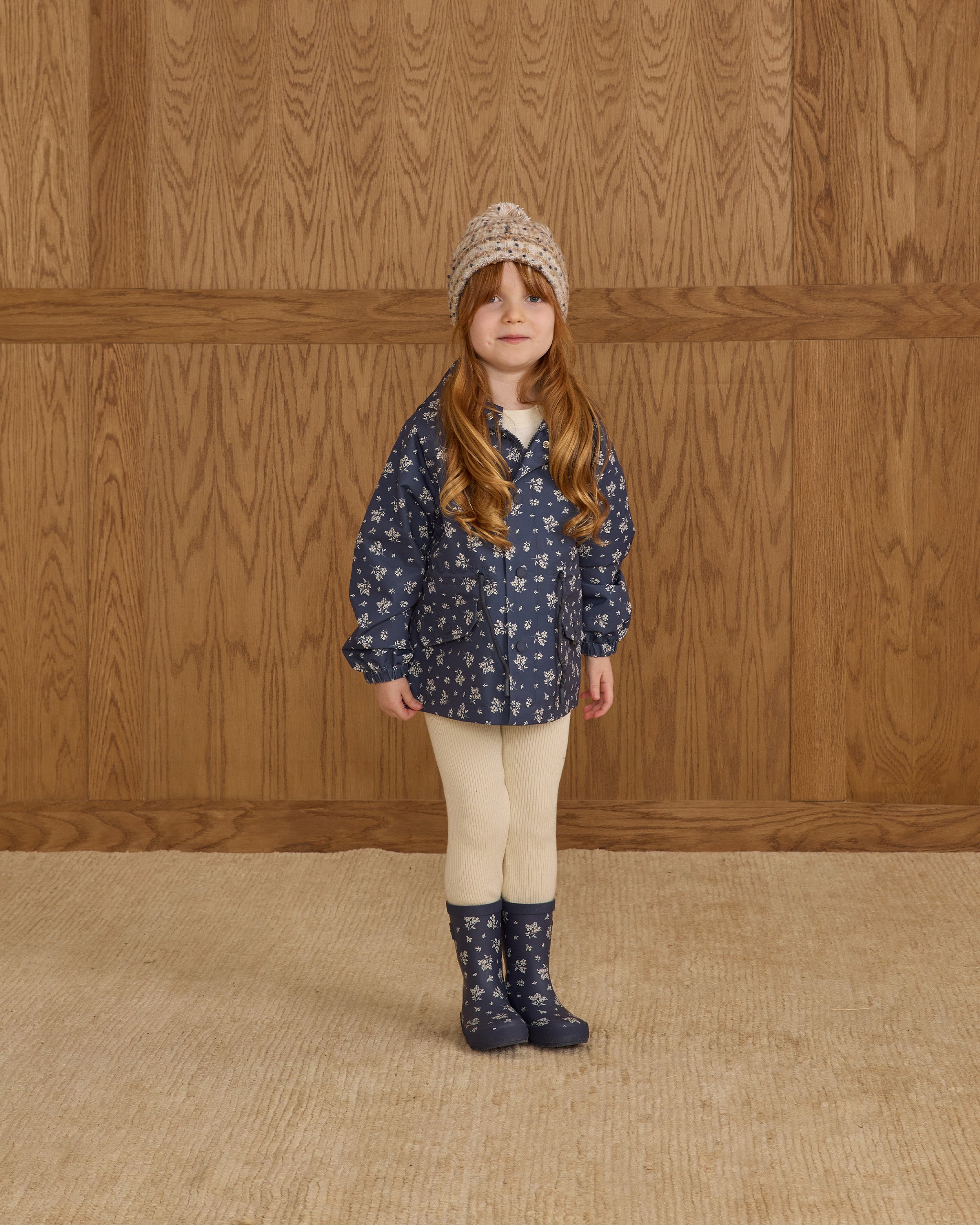 Rainboot || Blue Floral - Rylee + Cru | Kids Clothes | Trendy Baby Clothes | Modern Infant Outfits |