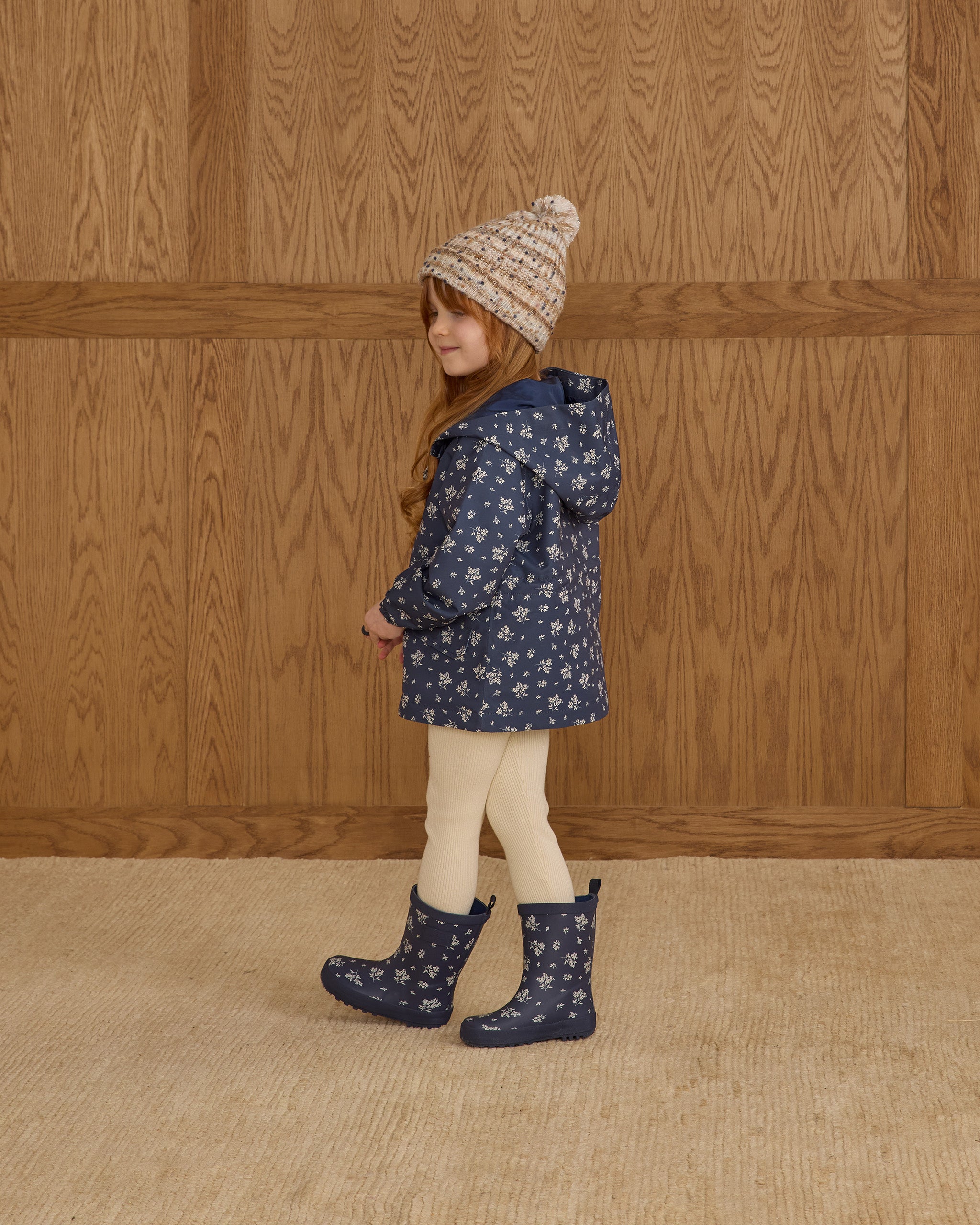 Rainboot || Blue Floral - Rylee + Cru | Kids Clothes | Trendy Baby Clothes | Modern Infant Outfits |