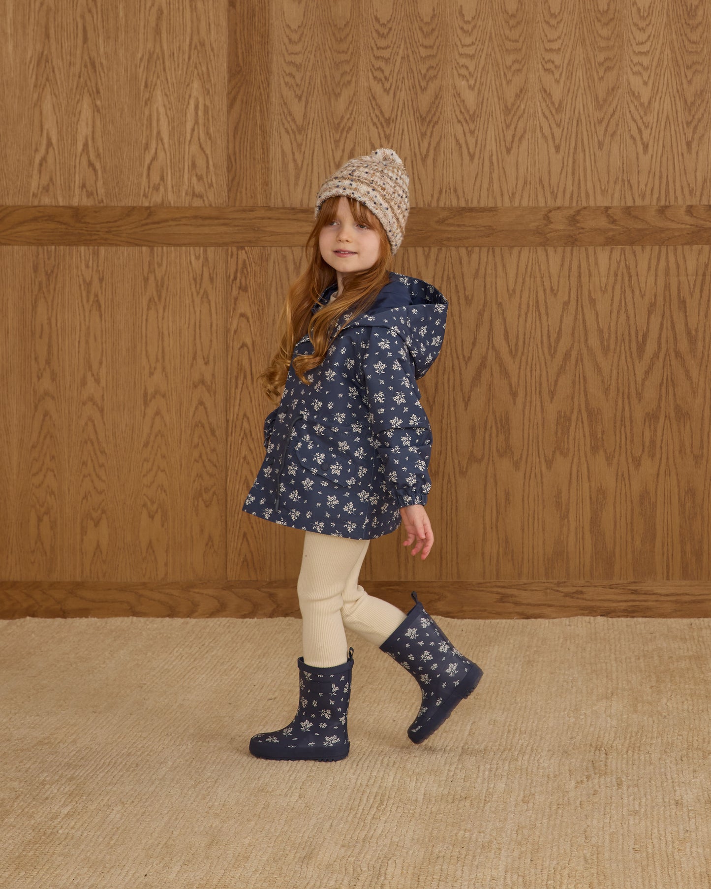 Rainboot || Blue Floral - Rylee + Cru | Kids Clothes | Trendy Baby Clothes | Modern Infant Outfits |