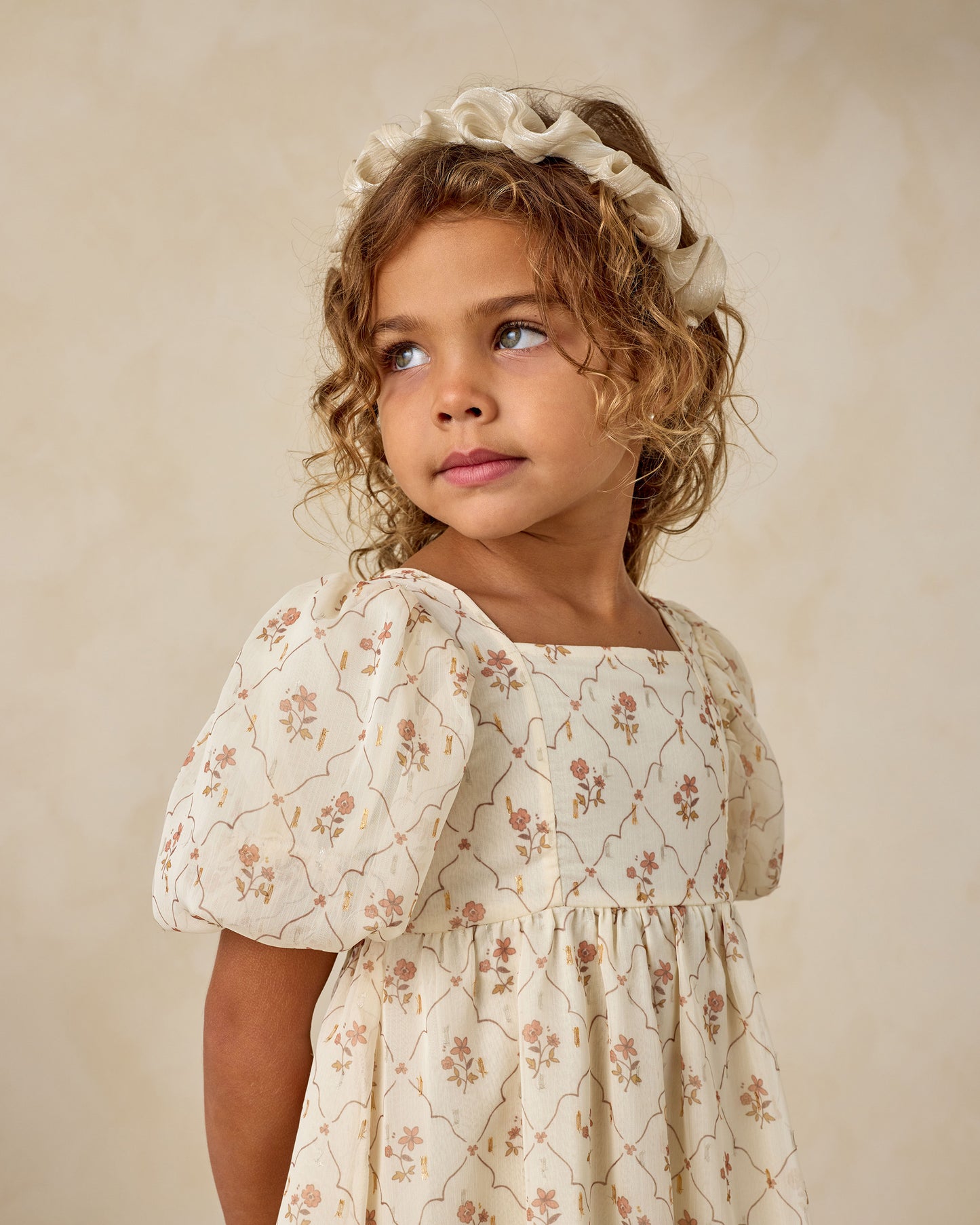 Gathered Headband | Ecru - Rylee + Cru | Kids Clothes | Trendy Baby Clothes | Modern Infant Outfits |