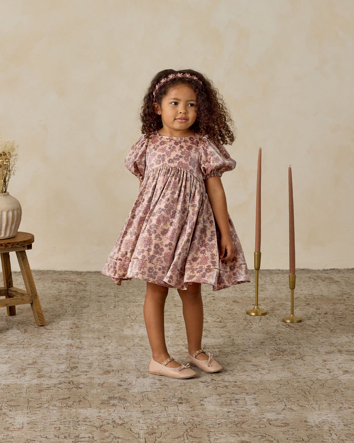 Luna Dress | Harvest Fleur - Rylee + Cru | Kids Clothes | Trendy Baby Clothes | Modern Infant Outfits |