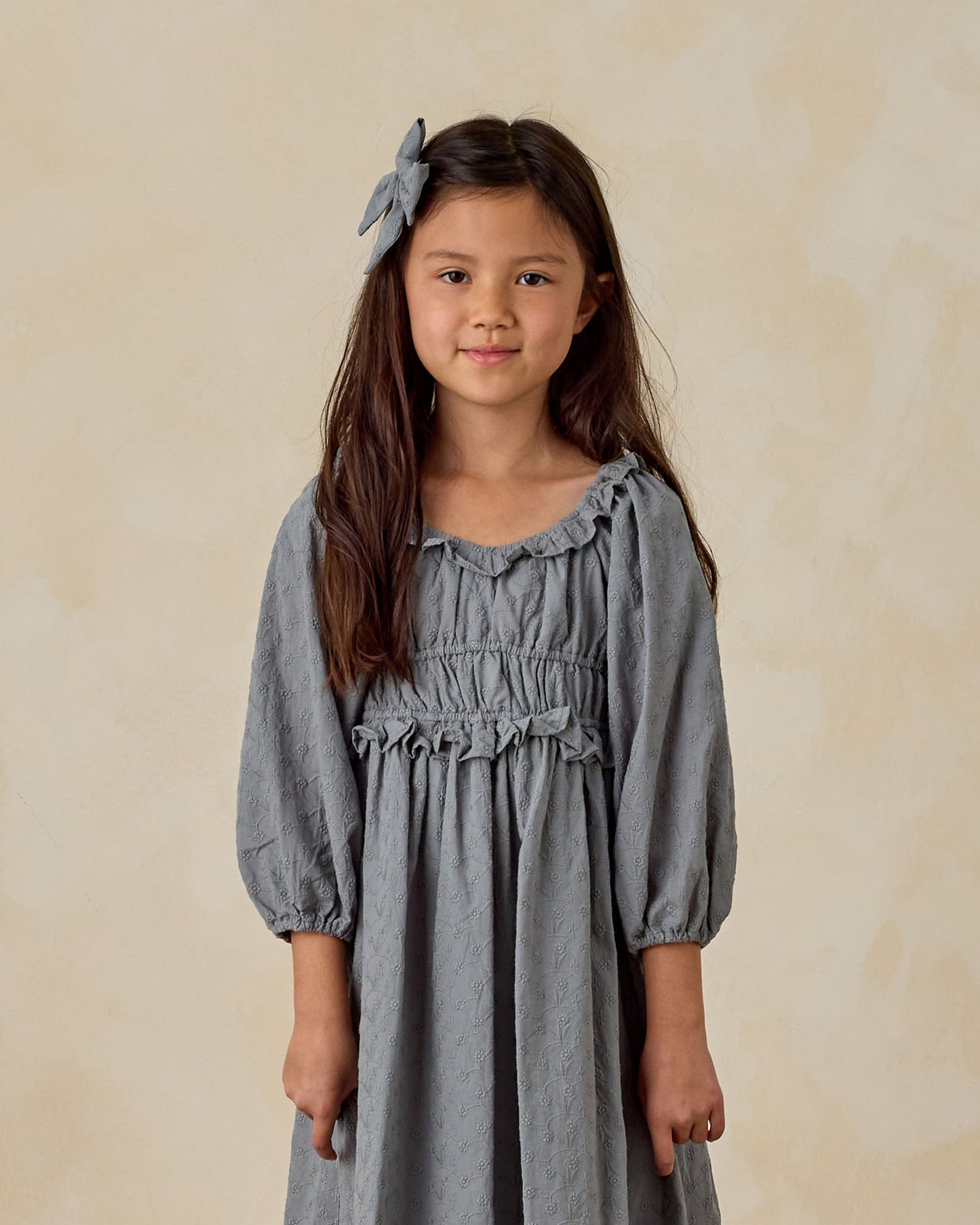 Norah Bow | French Blue - Rylee + Cru | Kids Clothes | Trendy Baby Clothes | Modern Infant Outfits |