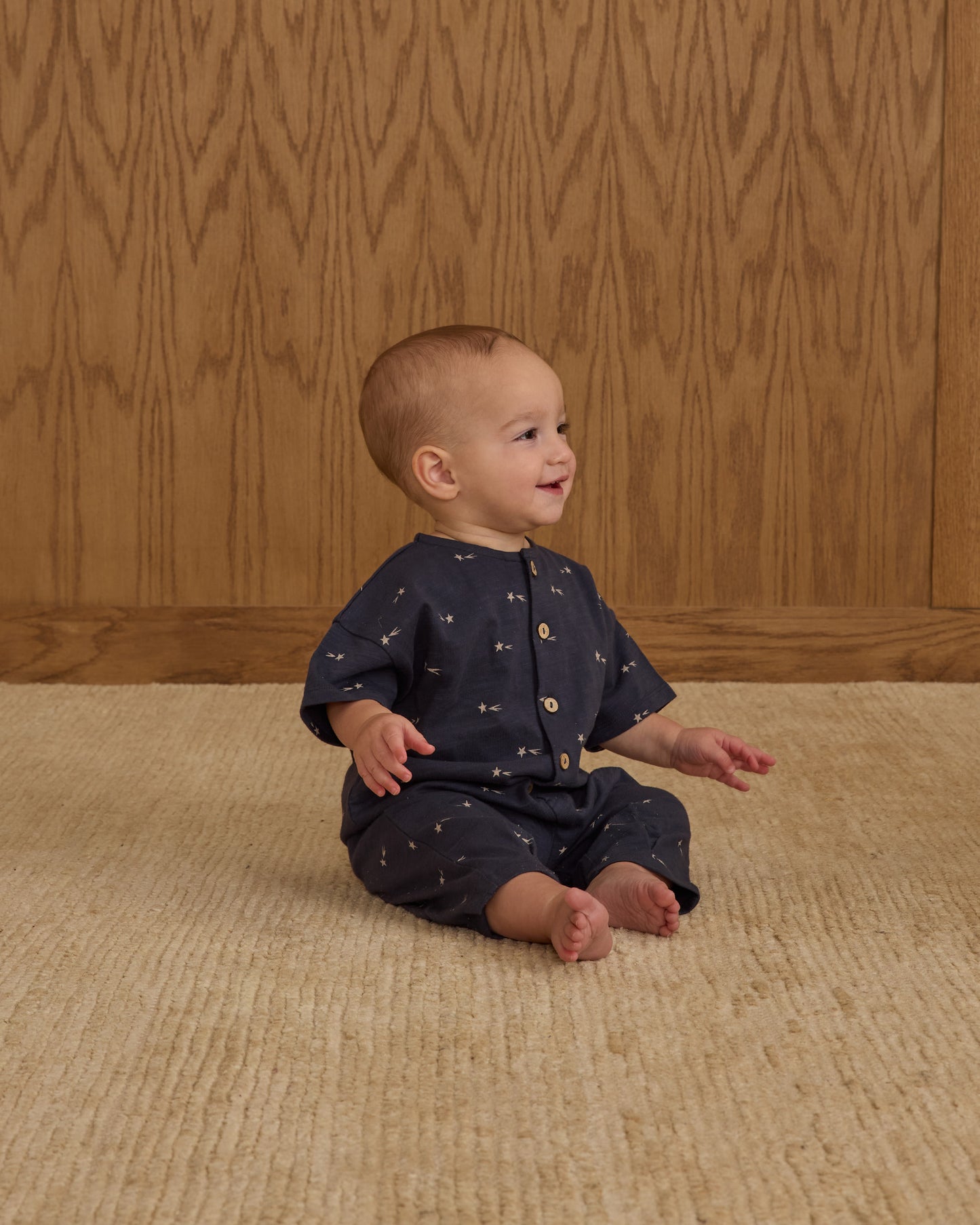 Hayes Jumpsuit || Stars - Rylee + Cru | Kids Clothes | Trendy Baby Clothes | Modern Infant Outfits |