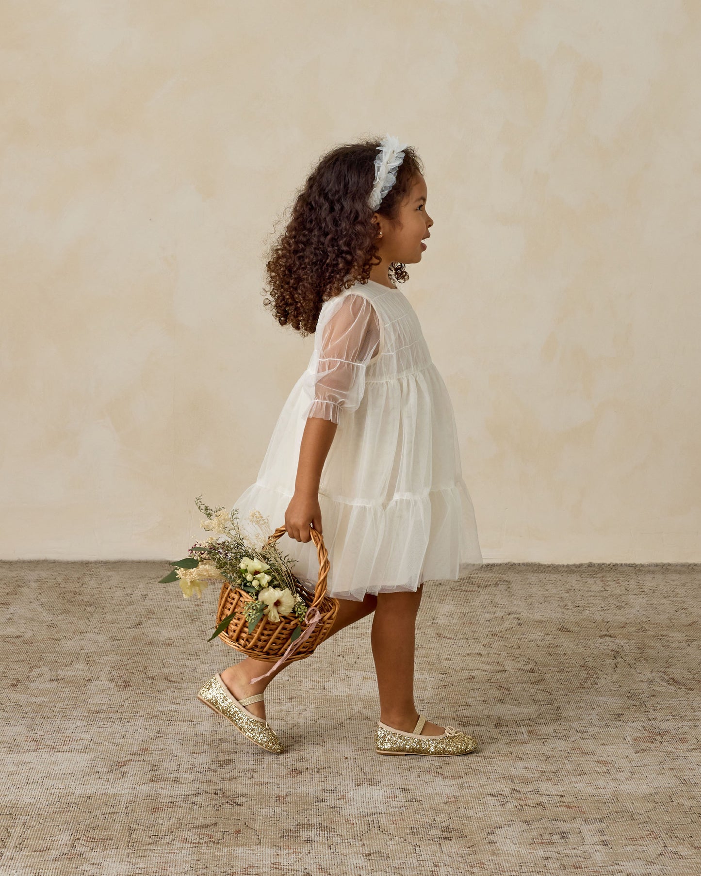 Ballet Flats | Gold Sparkle - Rylee + Cru | Kids Clothes | Trendy Baby Clothes | Modern Infant Outfits |