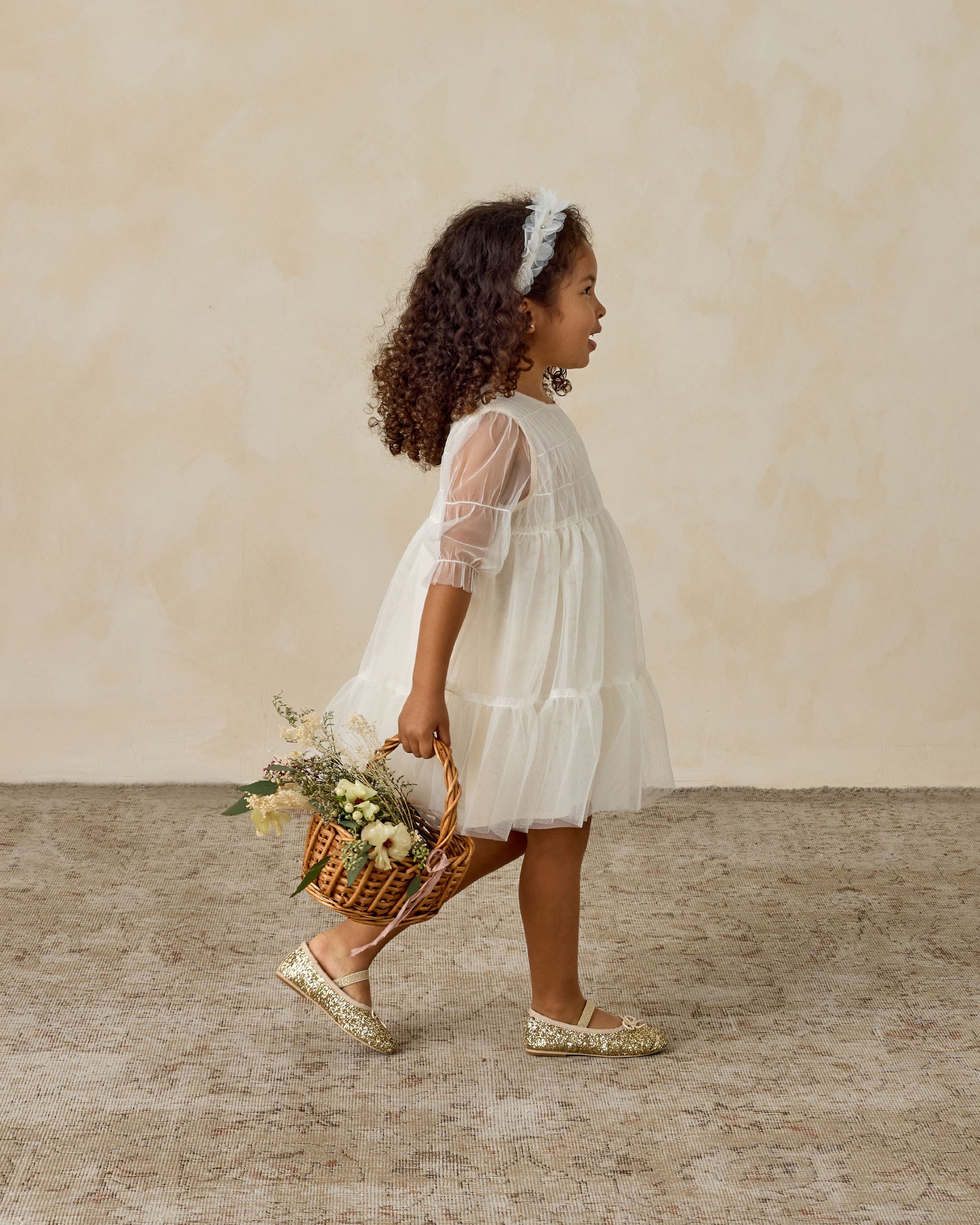 Ballet Flats | Gold Sparkle - Rylee + Cru | Kids Clothes | Trendy Baby Clothes | Modern Infant Outfits |