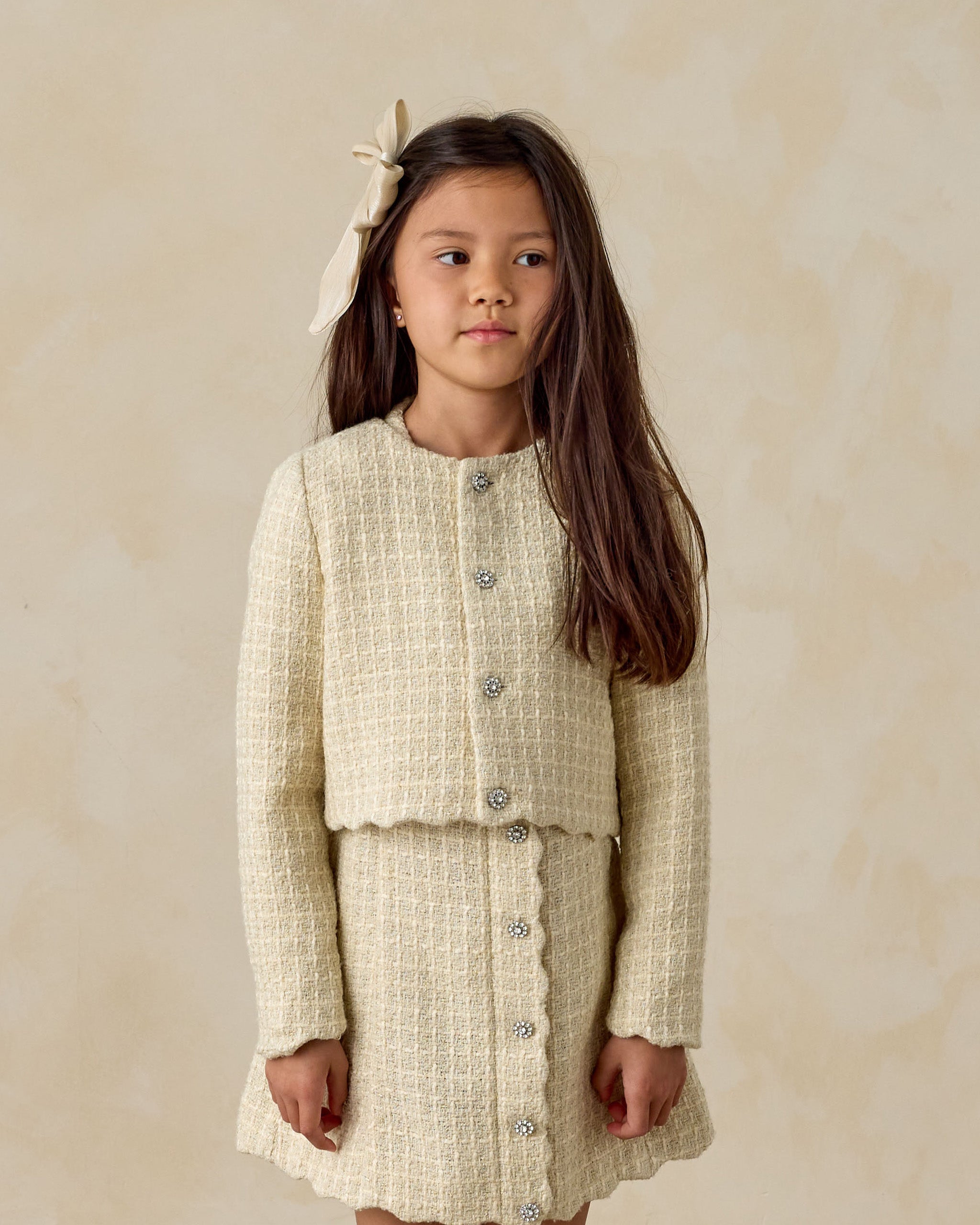 Tweed Jacket | Ecru – Noralee