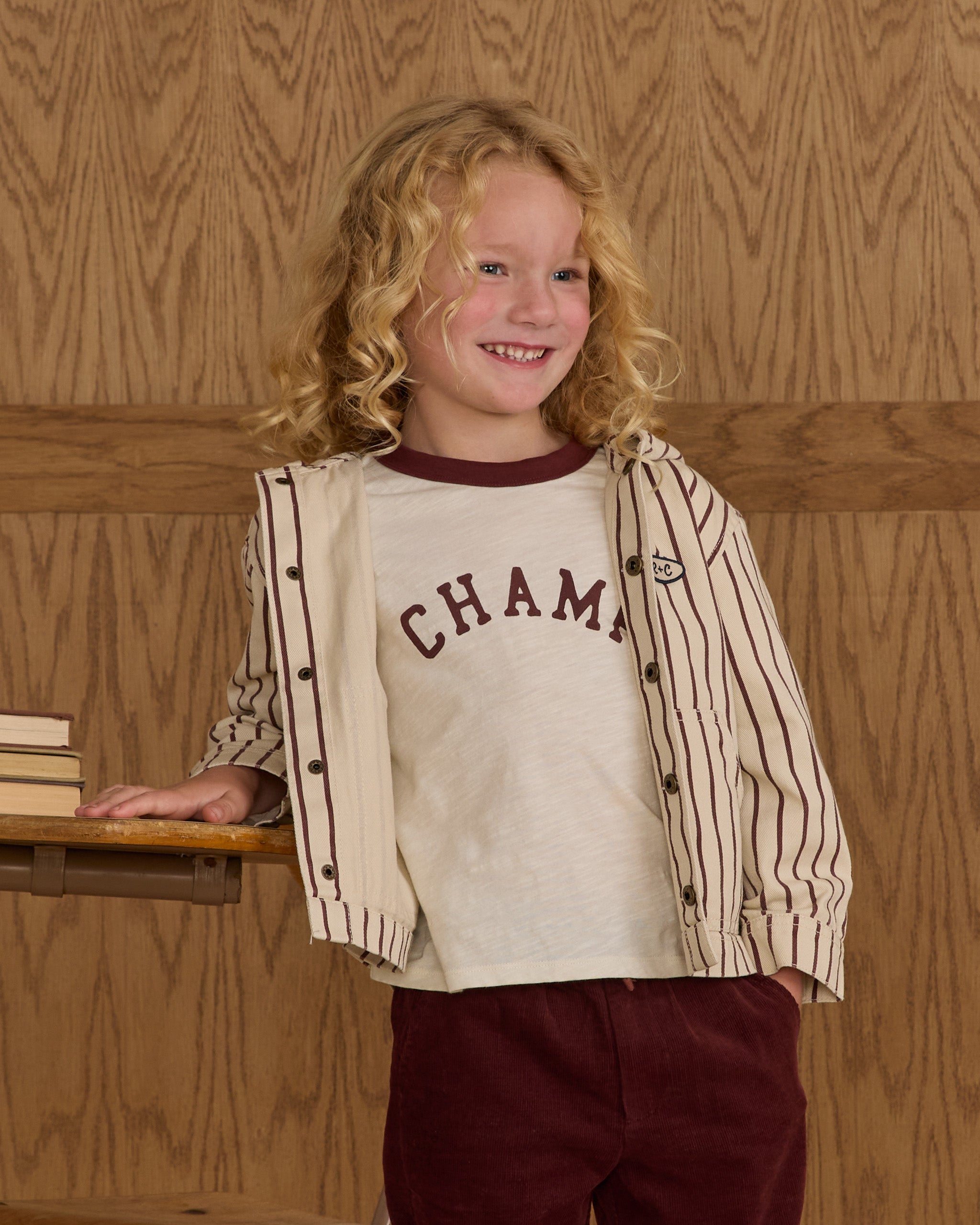 Ringer Tee || Champ - Rylee + Cru | Kids Clothes | Trendy Baby Clothes | Modern Infant Outfits |