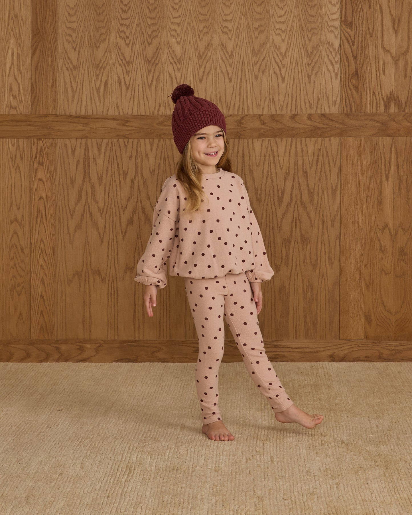 Spongey Knit Set || Polka Dot - Rylee + Cru | Kids Clothes | Trendy Baby Clothes | Modern Infant Outfits |