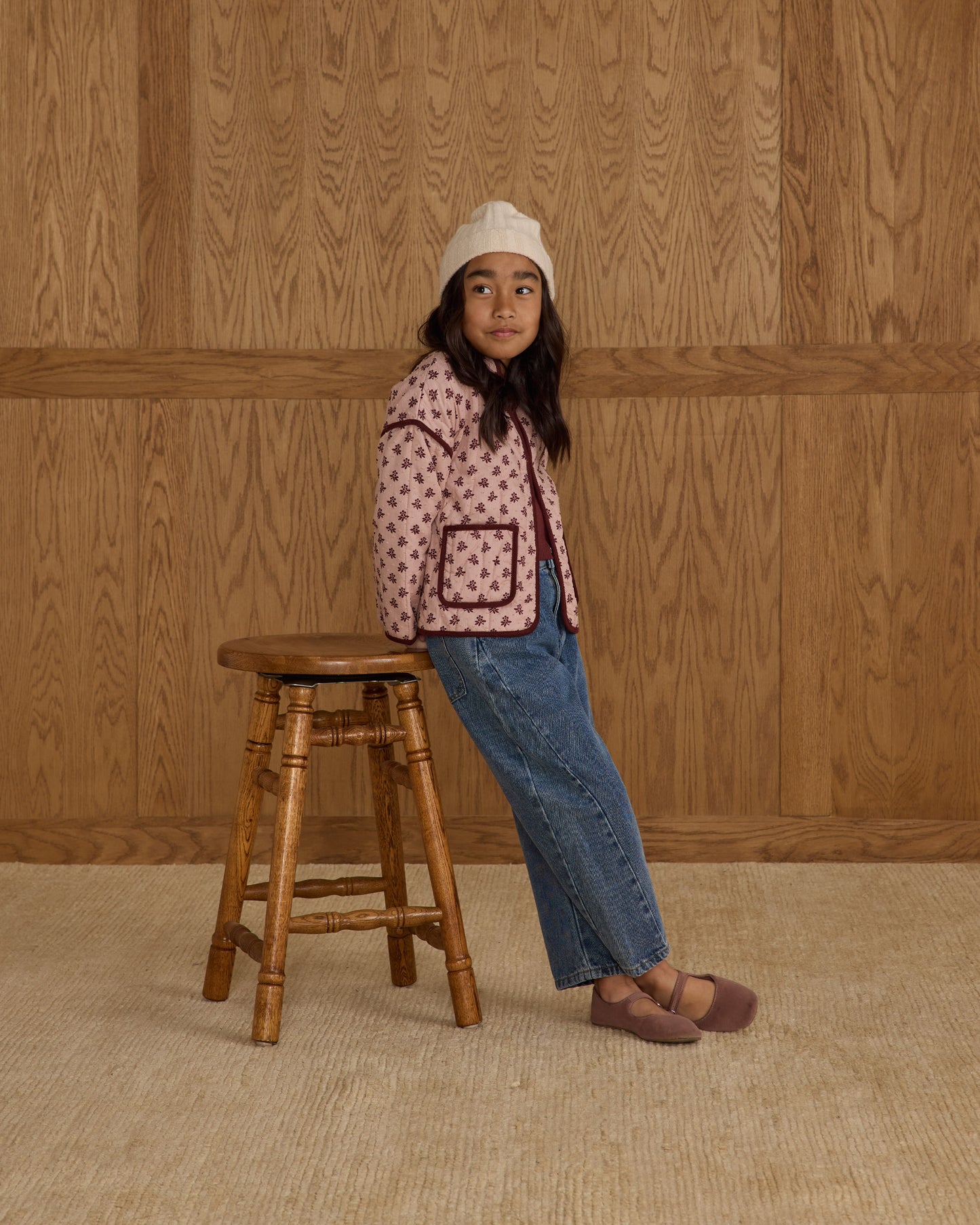 Barrel Pant || Indigo Denim - Rylee + Cru | Kids Clothes | Trendy Baby Clothes | Modern Infant Outfits |