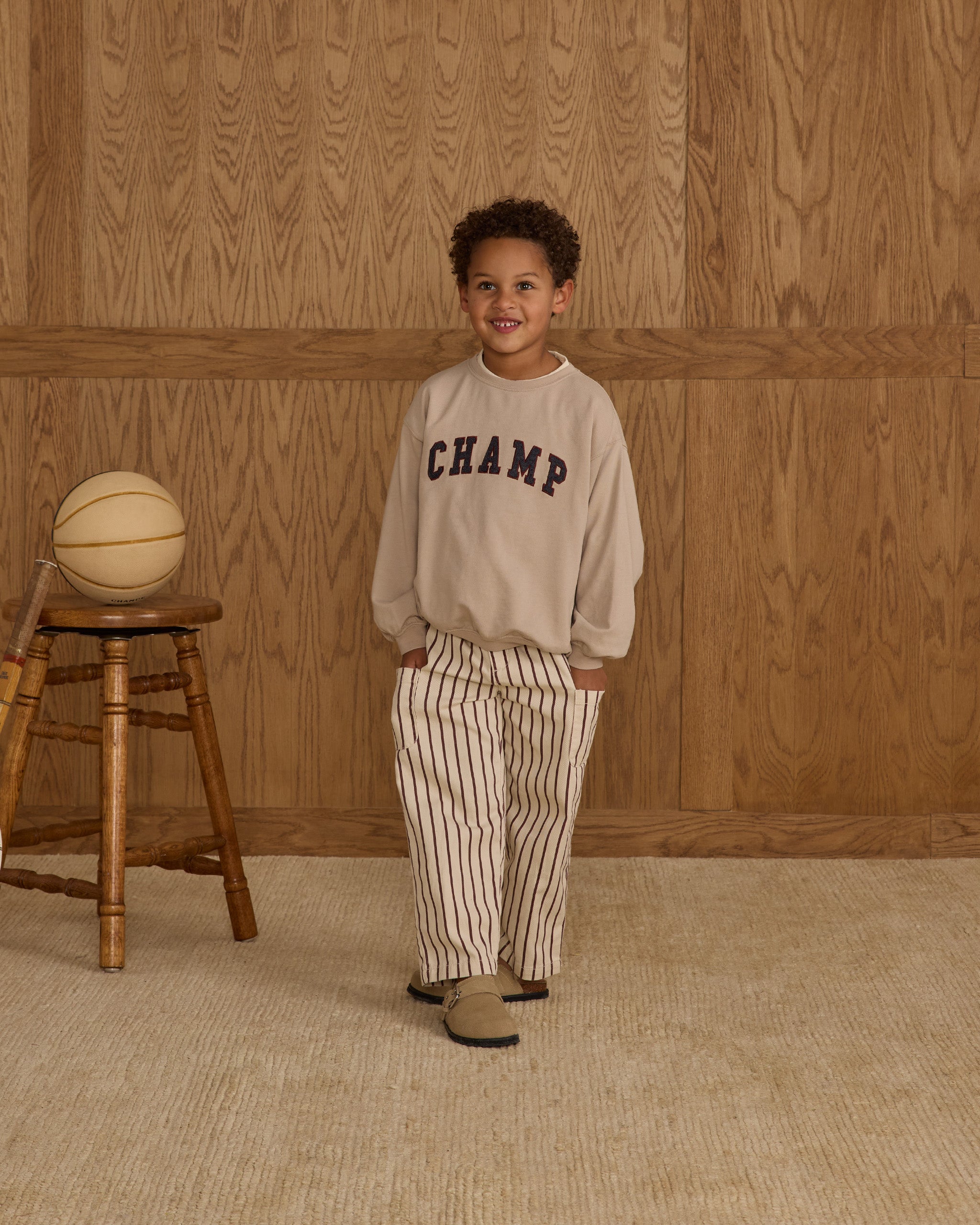 Oversized Sweatshirt || Champ - Rylee + Cru | Kids Clothes | Trendy Baby Clothes | Modern Infant Outfits |