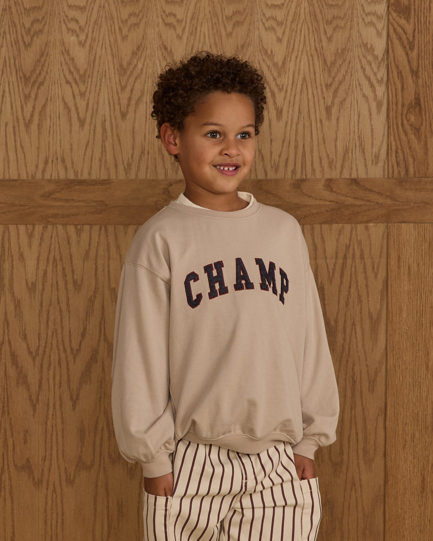 Oversized Sweatshirt || Champ - Rylee + Cru | Kids Clothes | Trendy Baby Clothes | Modern Infant Outfits |