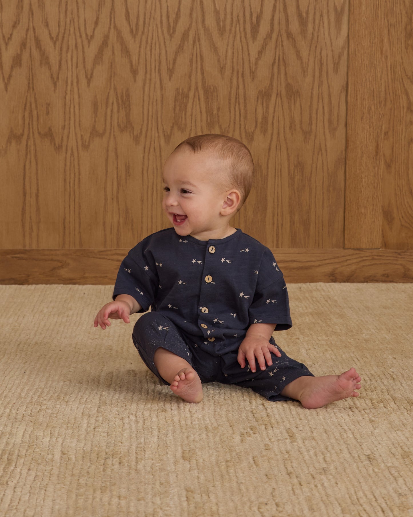 Hayes Jumpsuit || Stars - Rylee + Cru | Kids Clothes | Trendy Baby Clothes | Modern Infant Outfits |