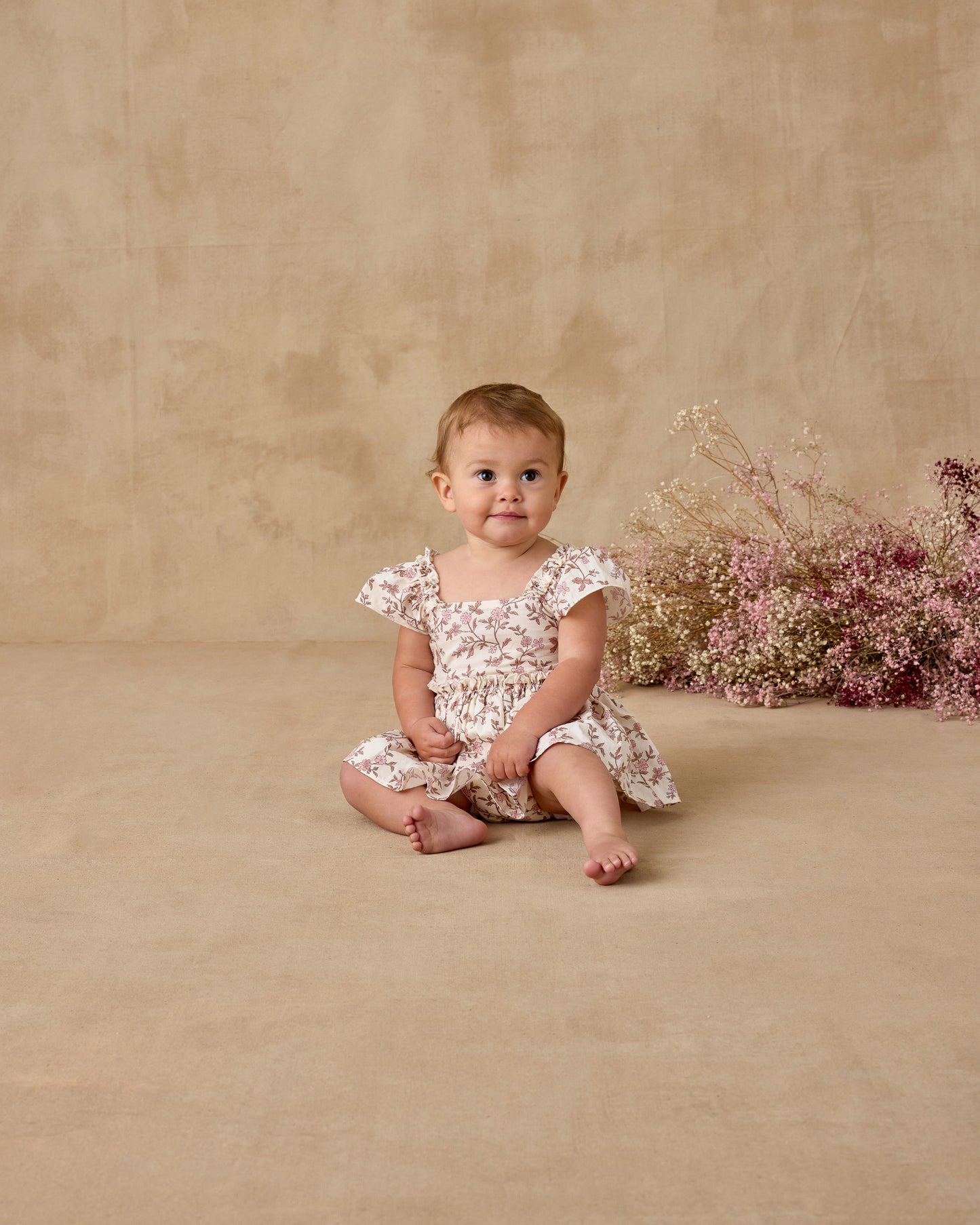 Margot Romper | Rose Meadow - Rylee + Cru | Kids Clothes | Trendy Baby Clothes | Modern Infant Outfits |