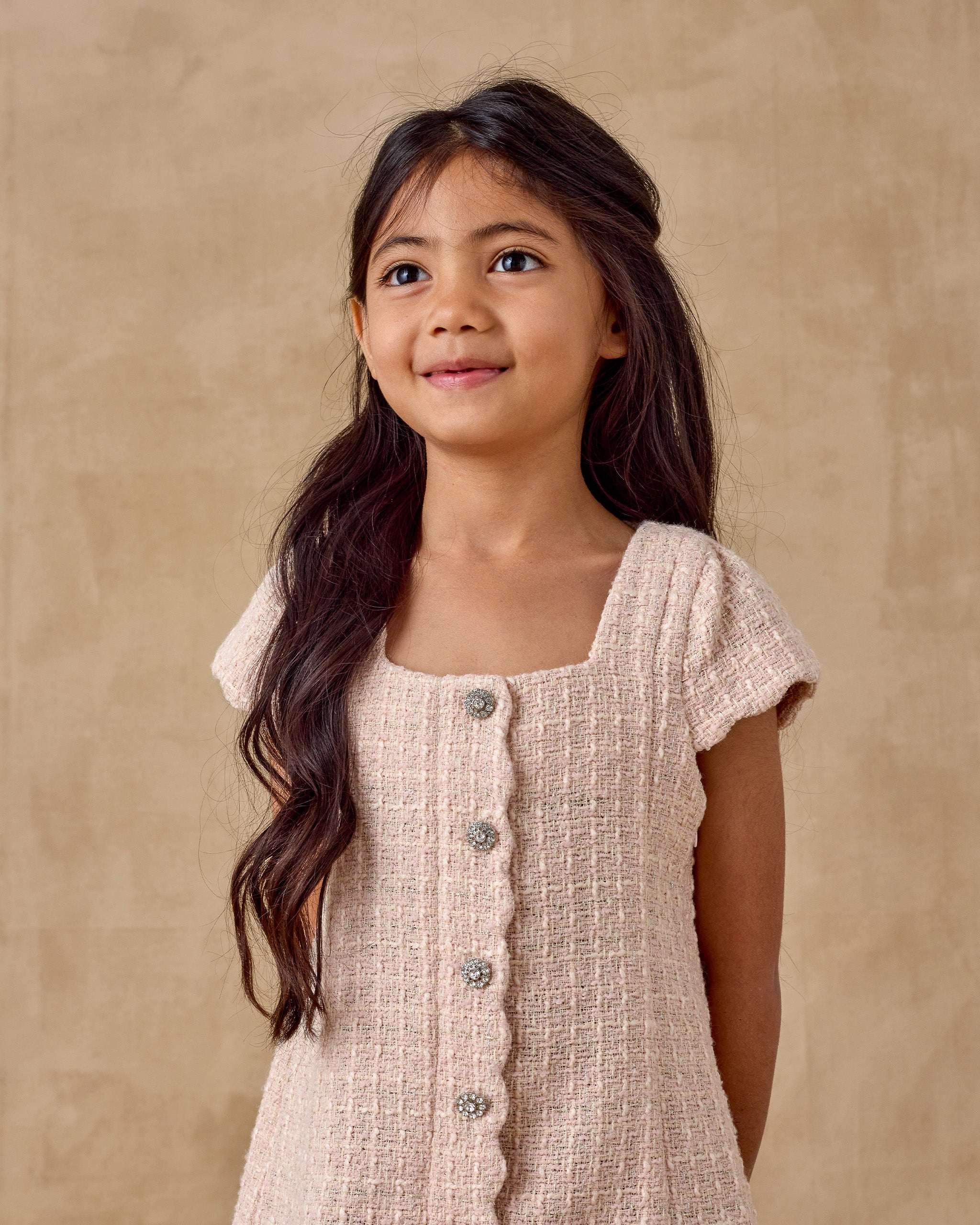 Gabrielle Dress | Rose - Rylee + Cru | Kids Clothes | Trendy Baby Clothes | Modern Infant Outfits |