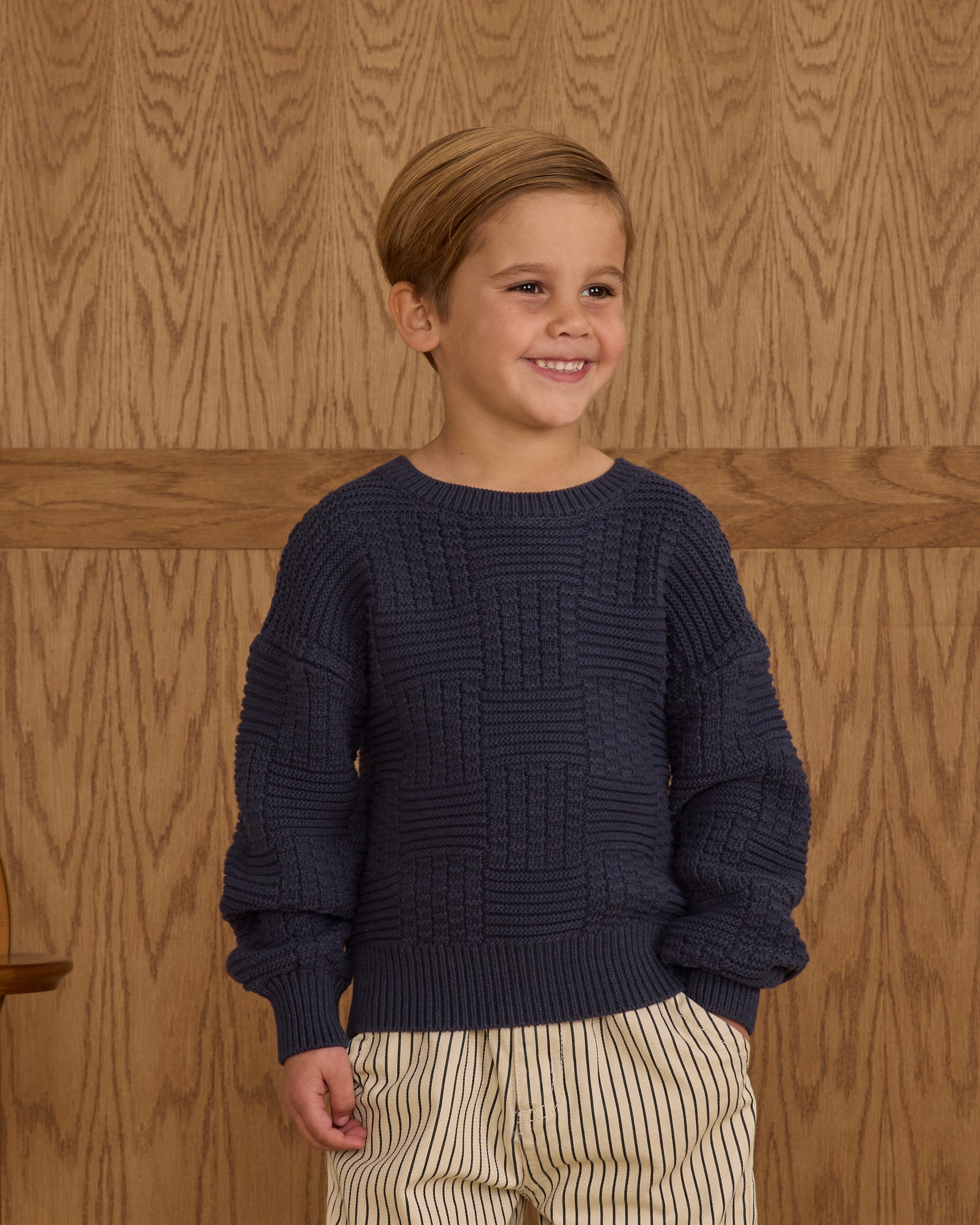 Aspen Sweater || Navy - Rylee + Cru | Kids Clothes | Trendy Baby Clothes | Modern Infant Outfits |
