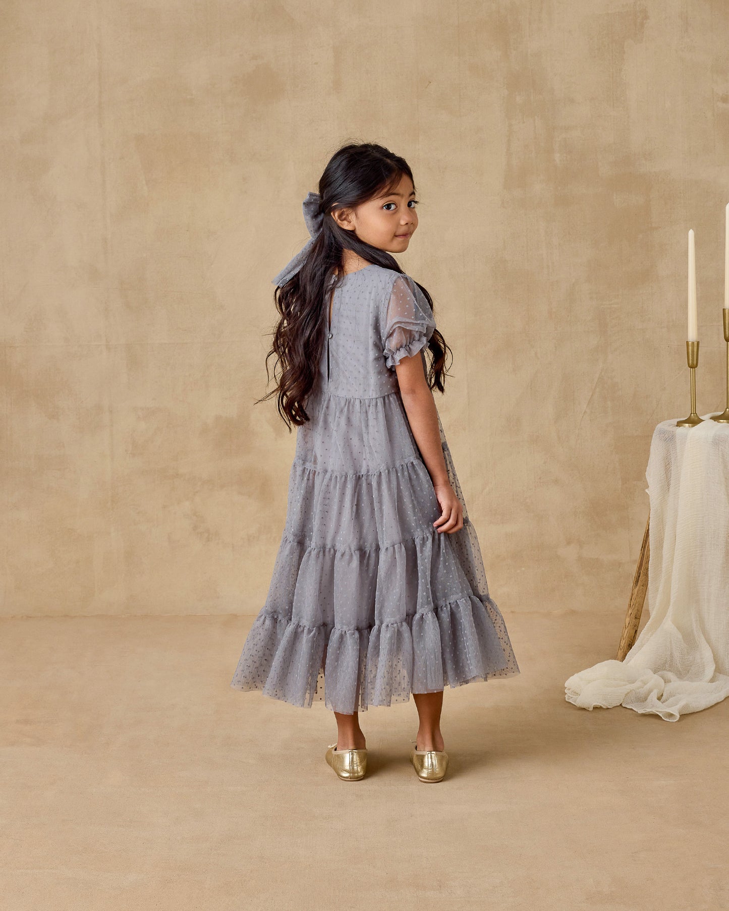 Dottie Dress | French Blue - Rylee + Cru | Kids Clothes | Trendy Baby Clothes | Modern Infant Outfits |